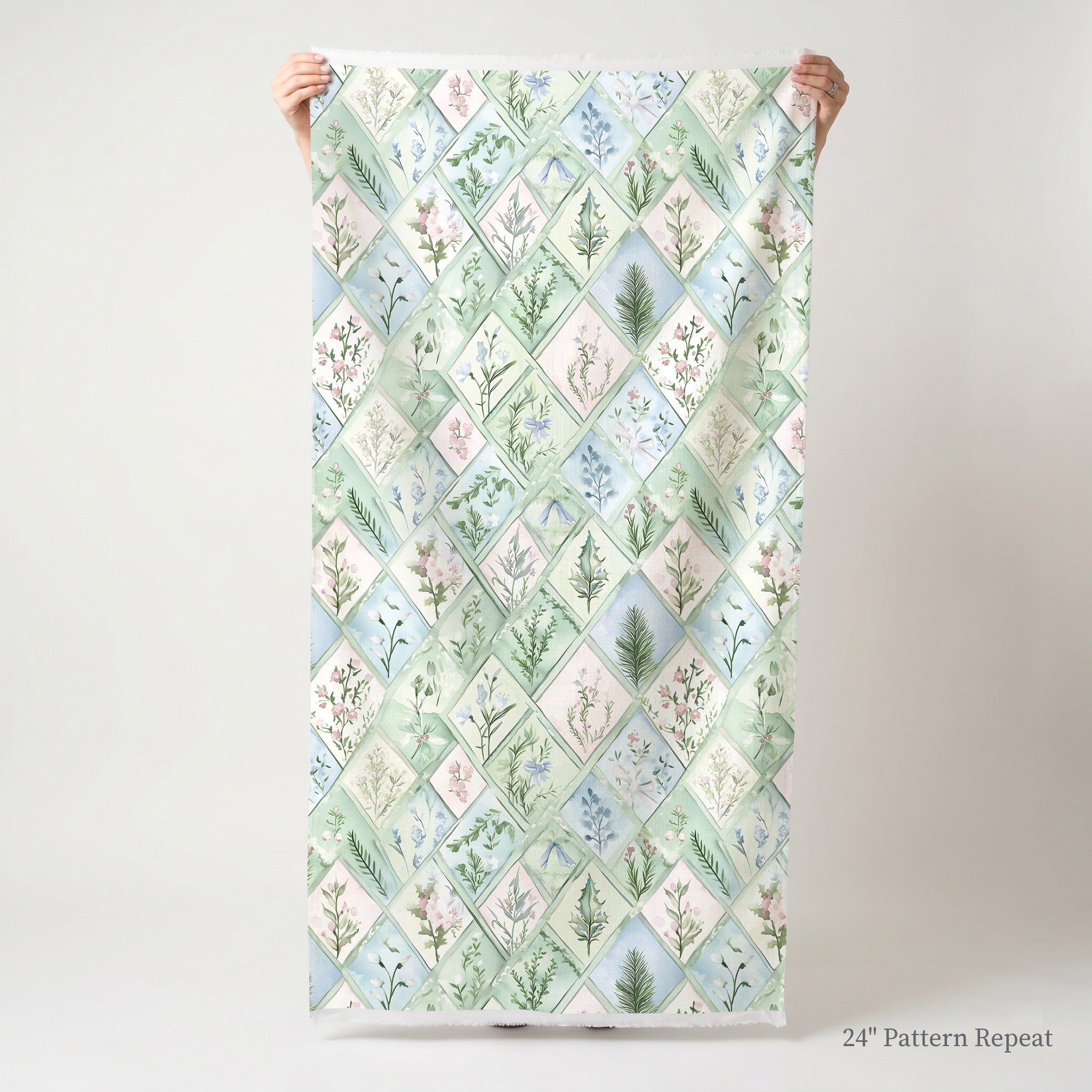 Winter's Patchwork Fabric by the Yard