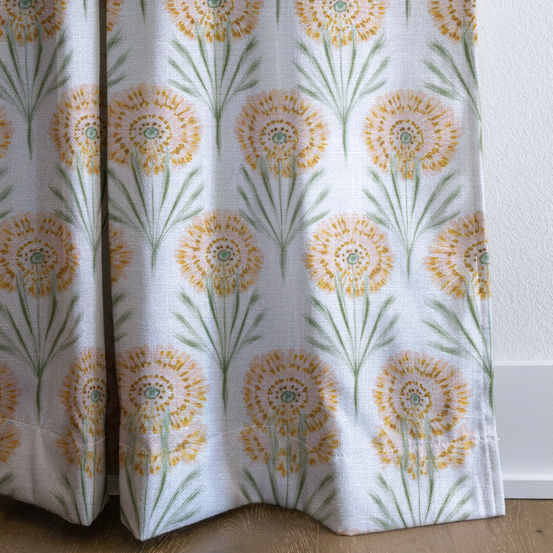 Linen Gold - Drapery — corner closeup