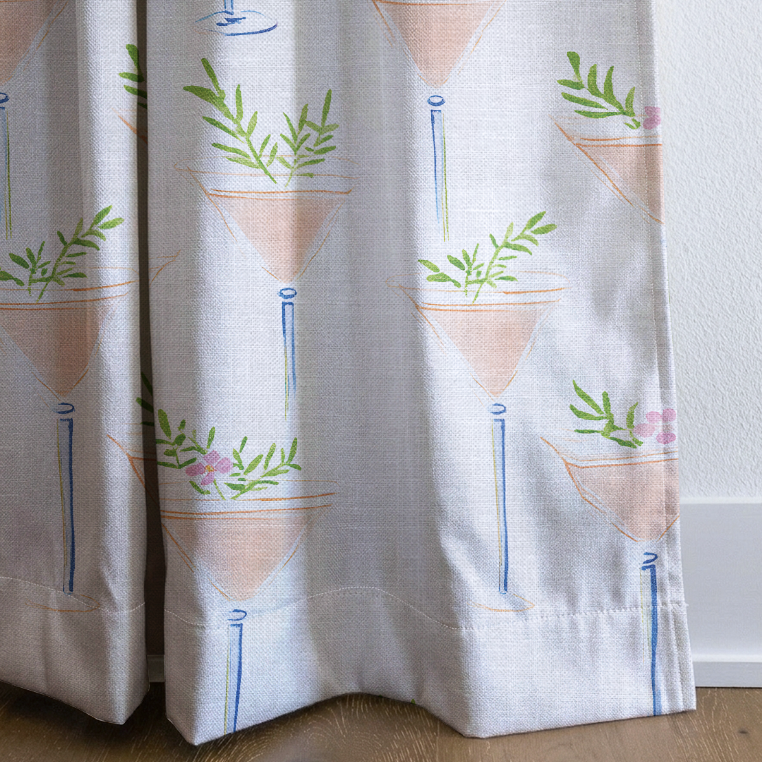 Sassy Spritz - Drapery — corner closeup
