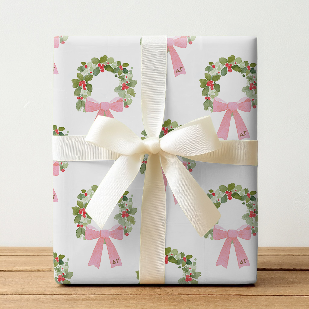 Holiday Anchor Wreath - Wrapping Paper