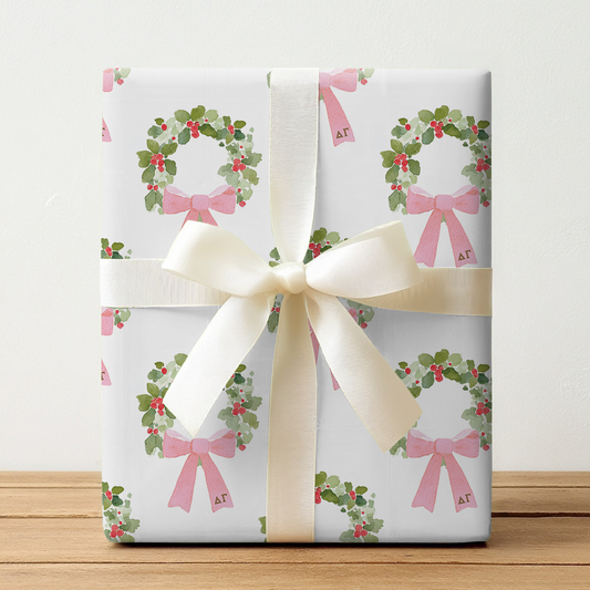Holiday Anchor Wreath - Wrapping Paper