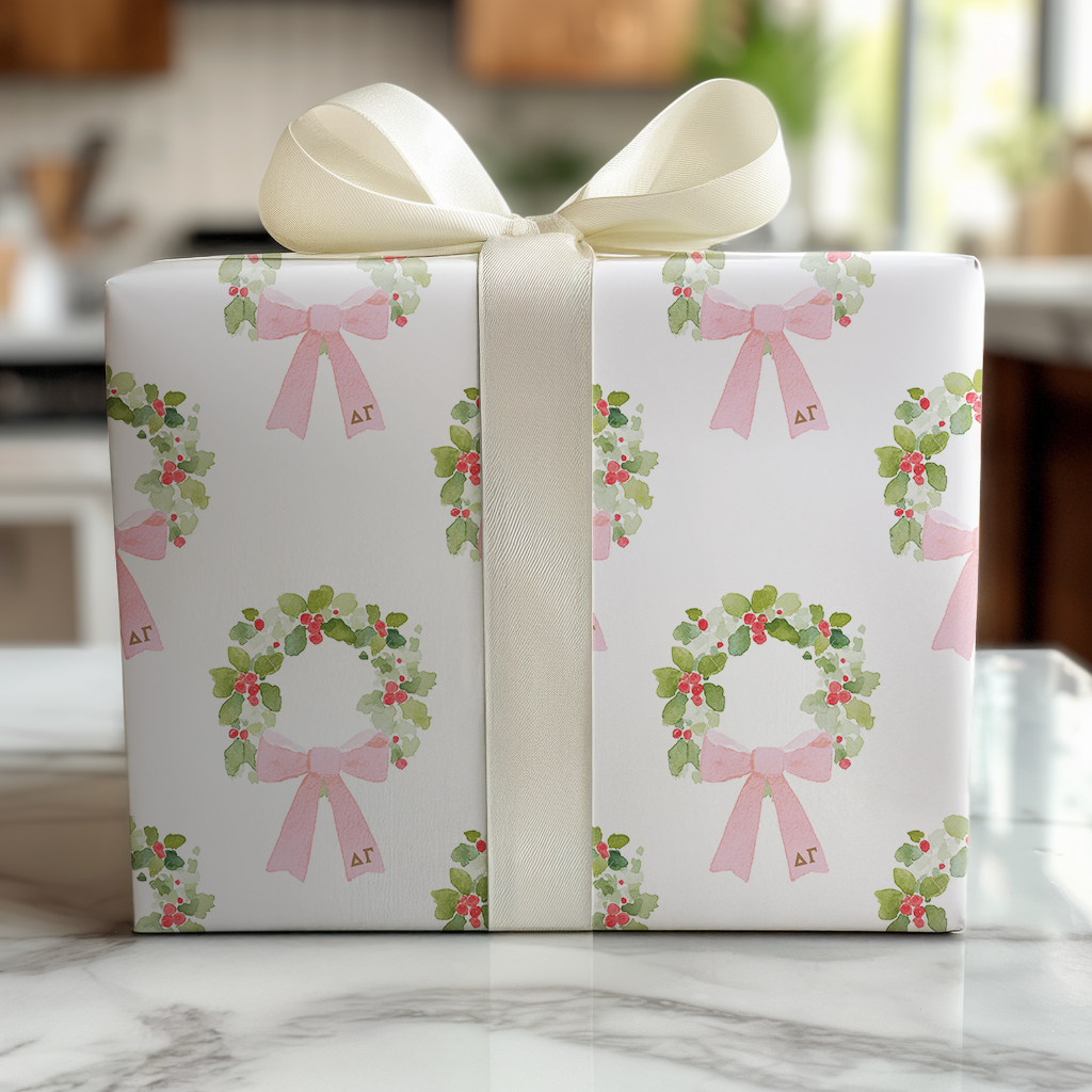 Holiday Anchor Wreath - Wrapping Paper