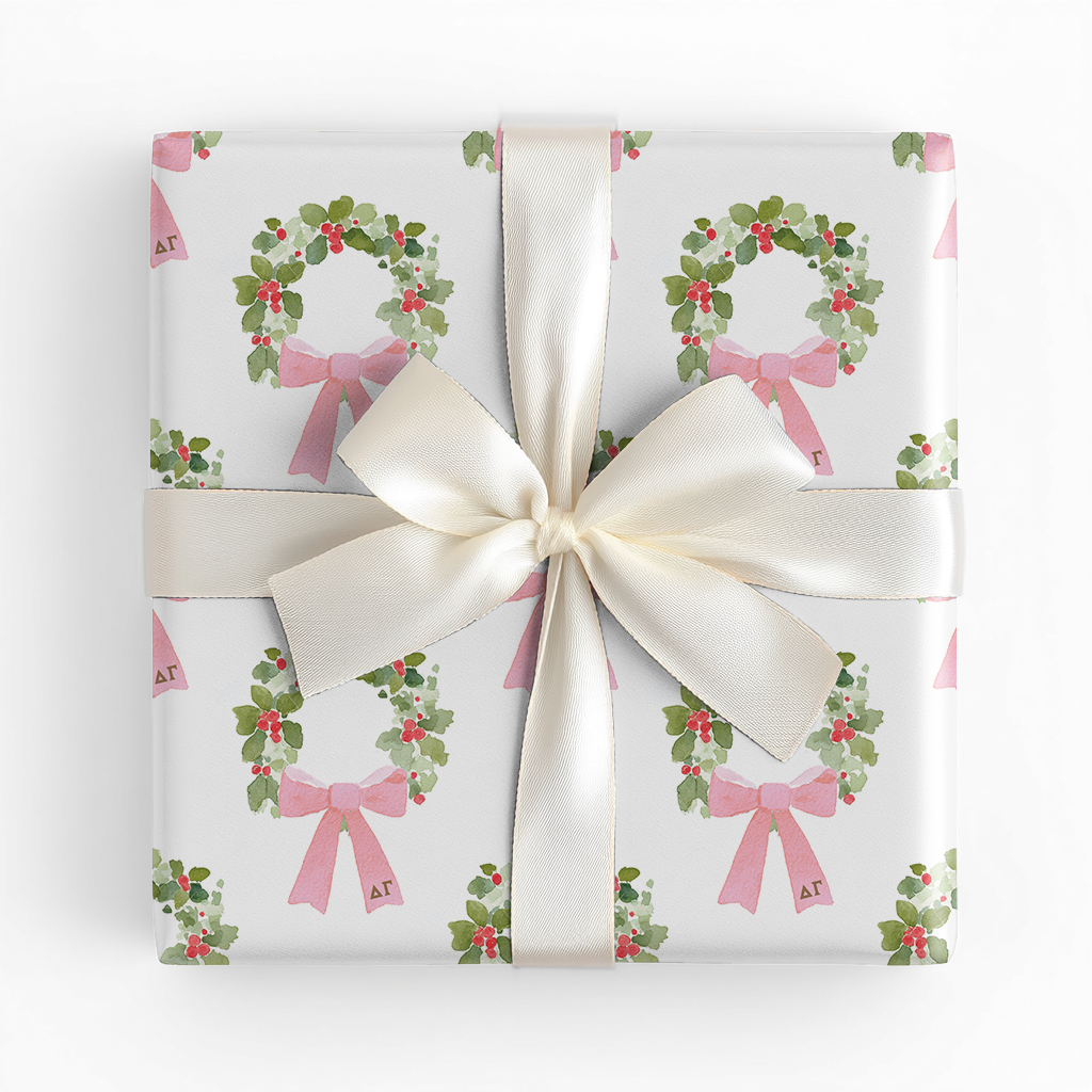 Holiday Anchor Wreath - Wrapping Paper