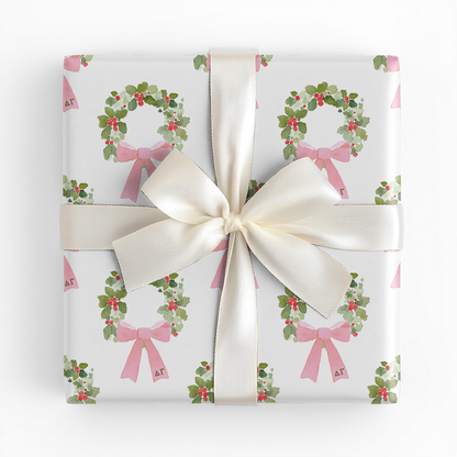 Holiday Anchor Wreath - Wrapping Paper