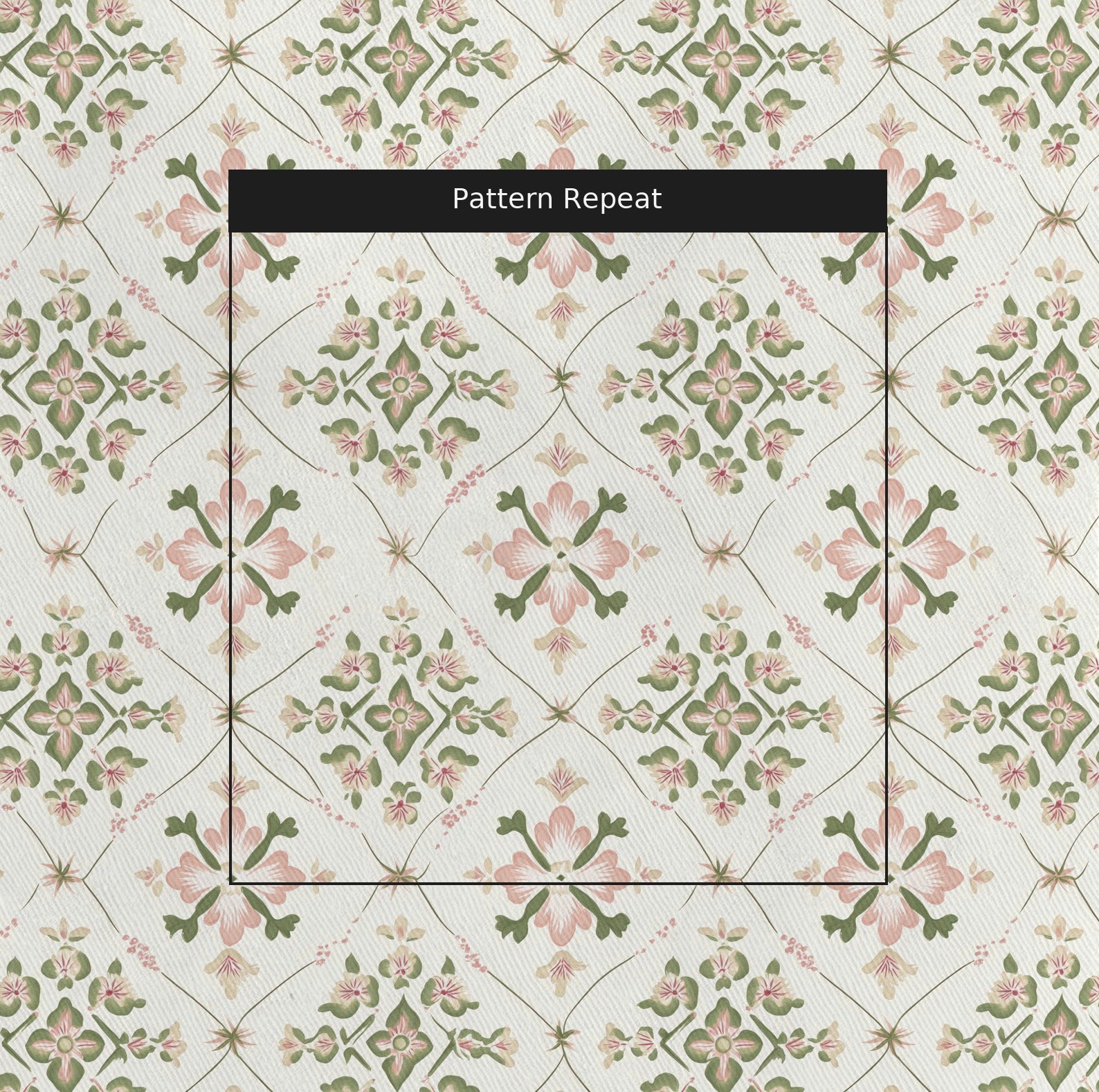 Dolly Fabric by the Yard — pattern repeat