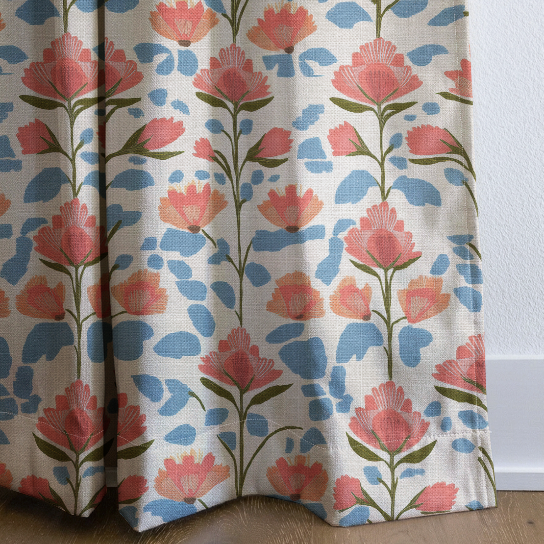June In Bloom - Drapery — corner closeup