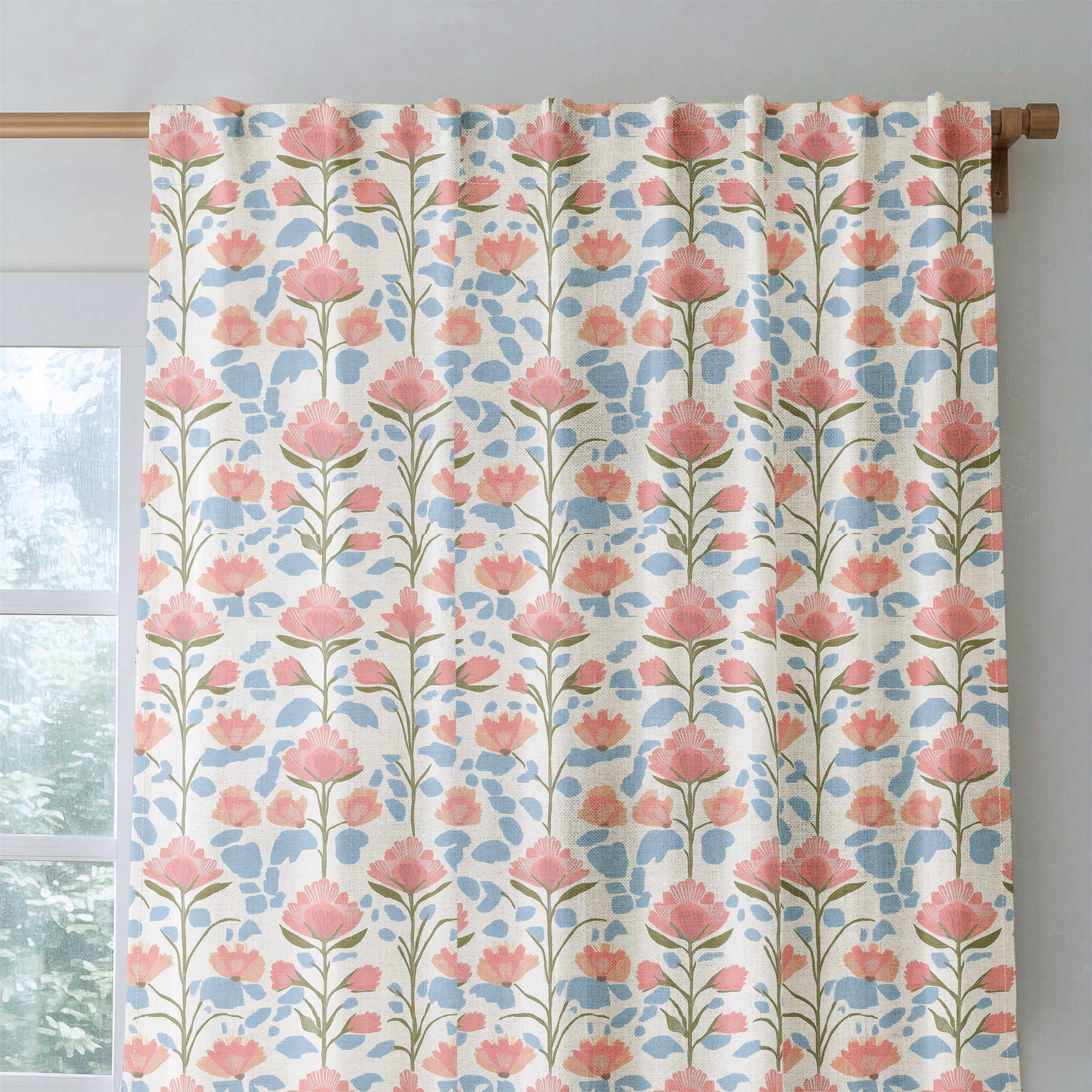 June In Bloom - Drapery — rod
