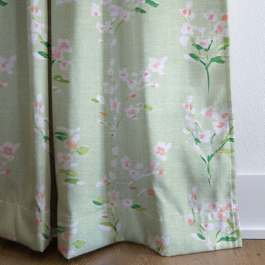 Spring Blossom - Drapery — corner closeup