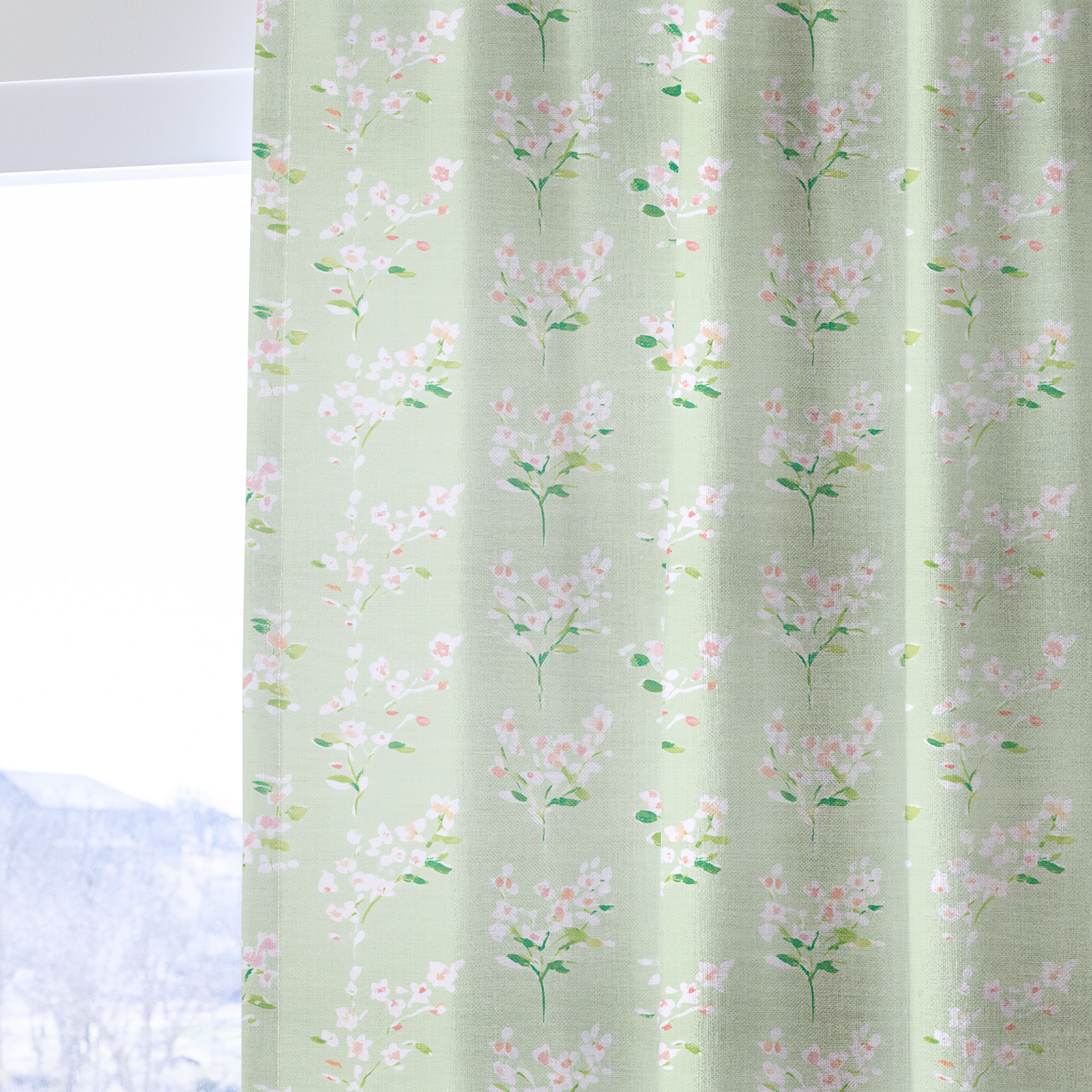 Spring Blossom - Drapery — one panel