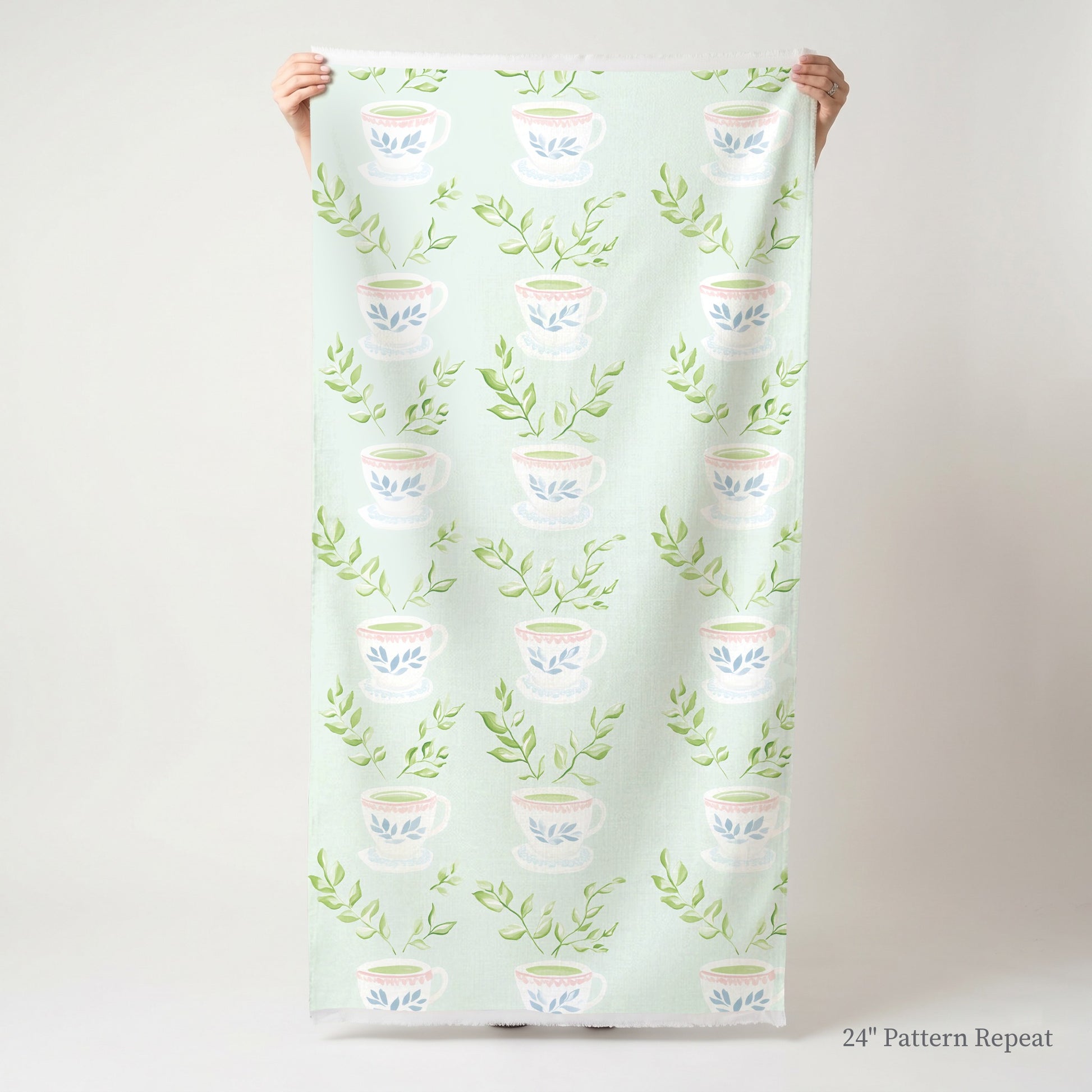 Love You So Matcha Fabric by the Yard