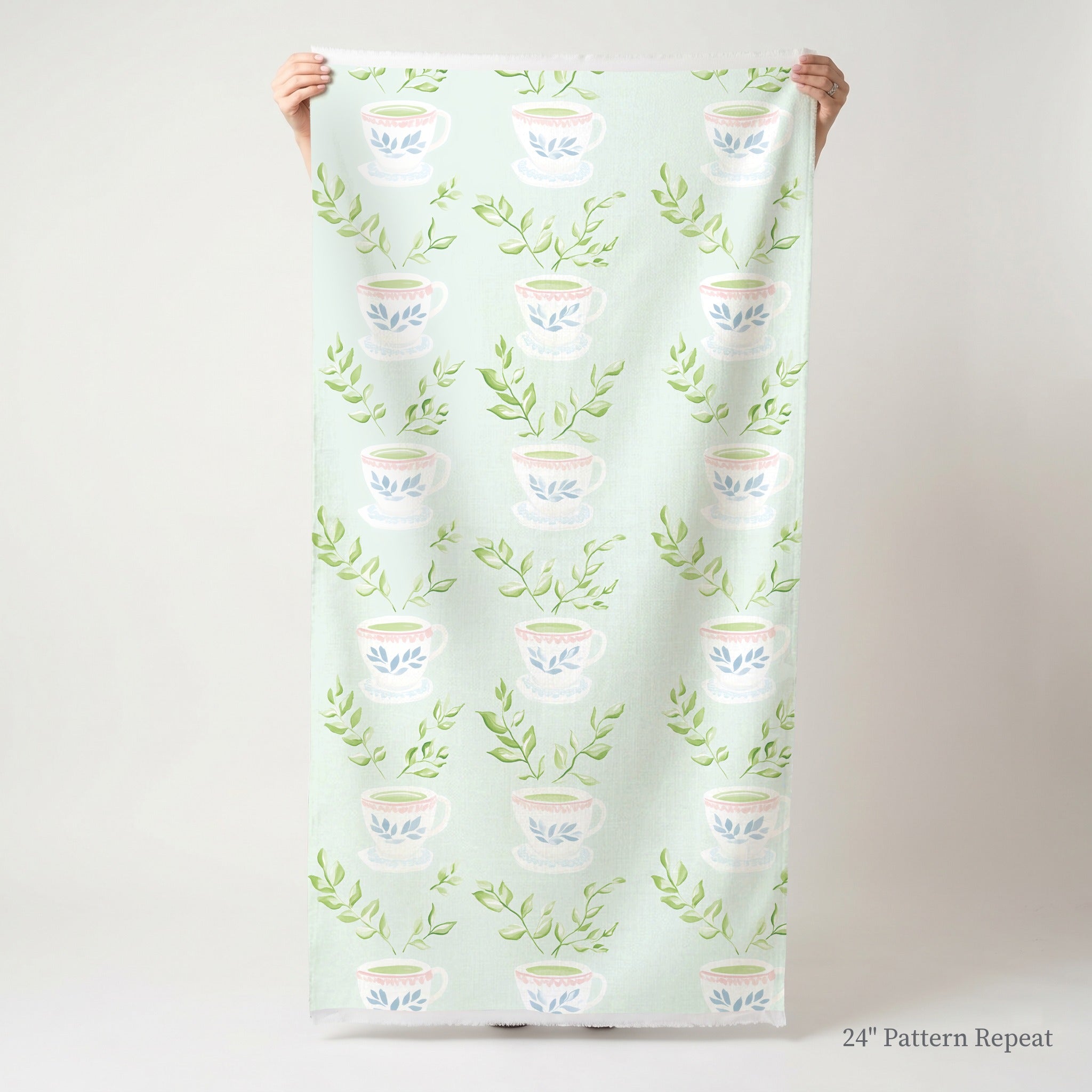 Love You So Matcha Fabric by the Yard