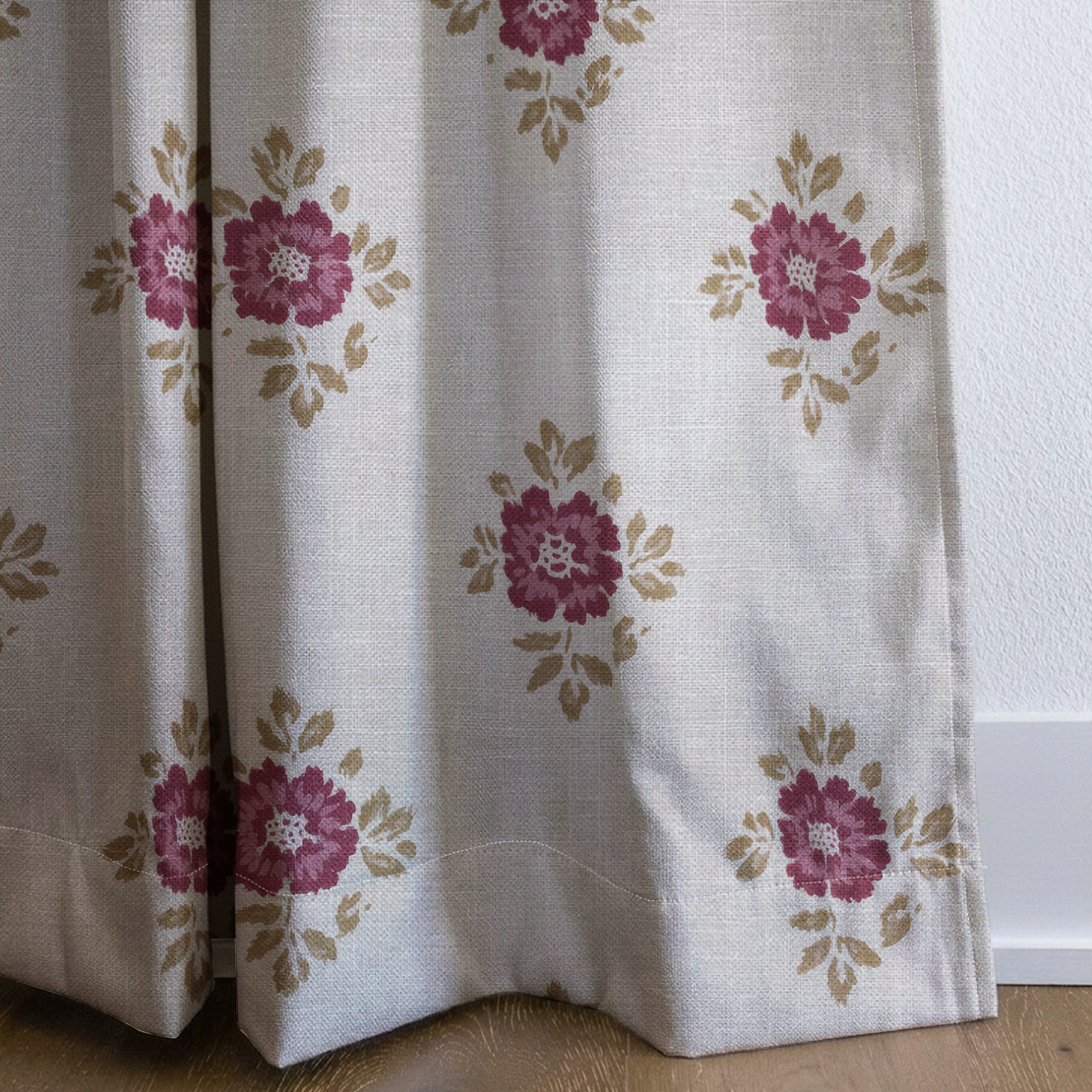 Meadow Club - Drapery — corner closeup