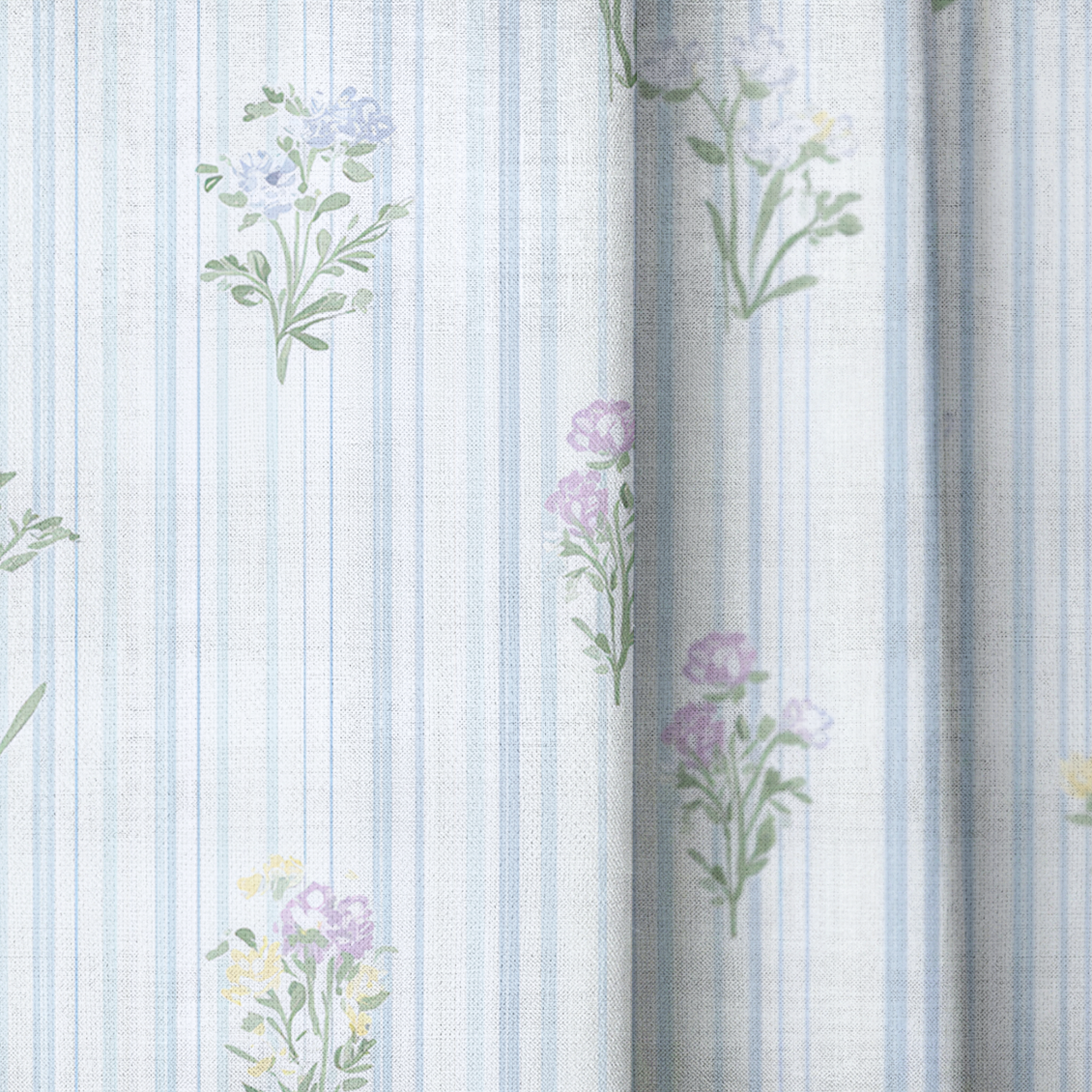 Front Row Floral - Drapery — close up