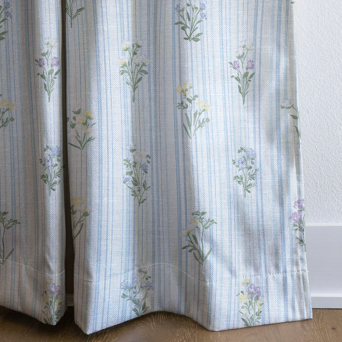 Front Row Floral - Drapery — corner closeup