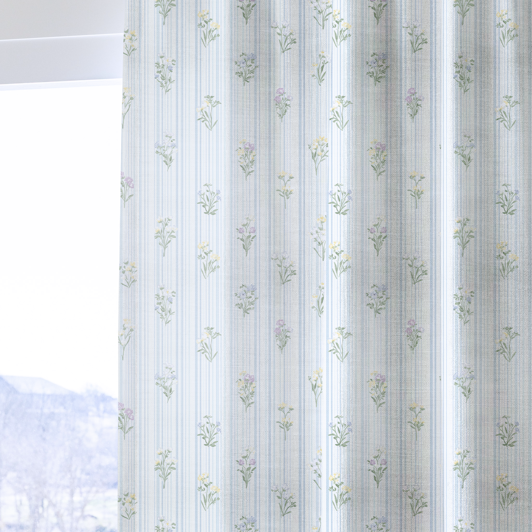 Front Row Floral - Drapery — one panel