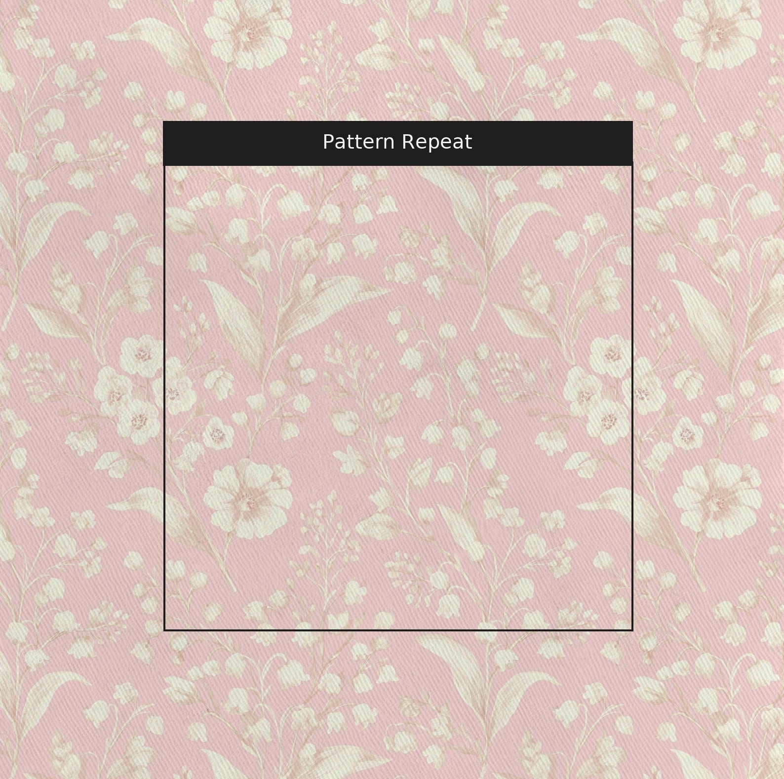 Pressed Petals Yellow Fabric by the Yard — pattern repeat