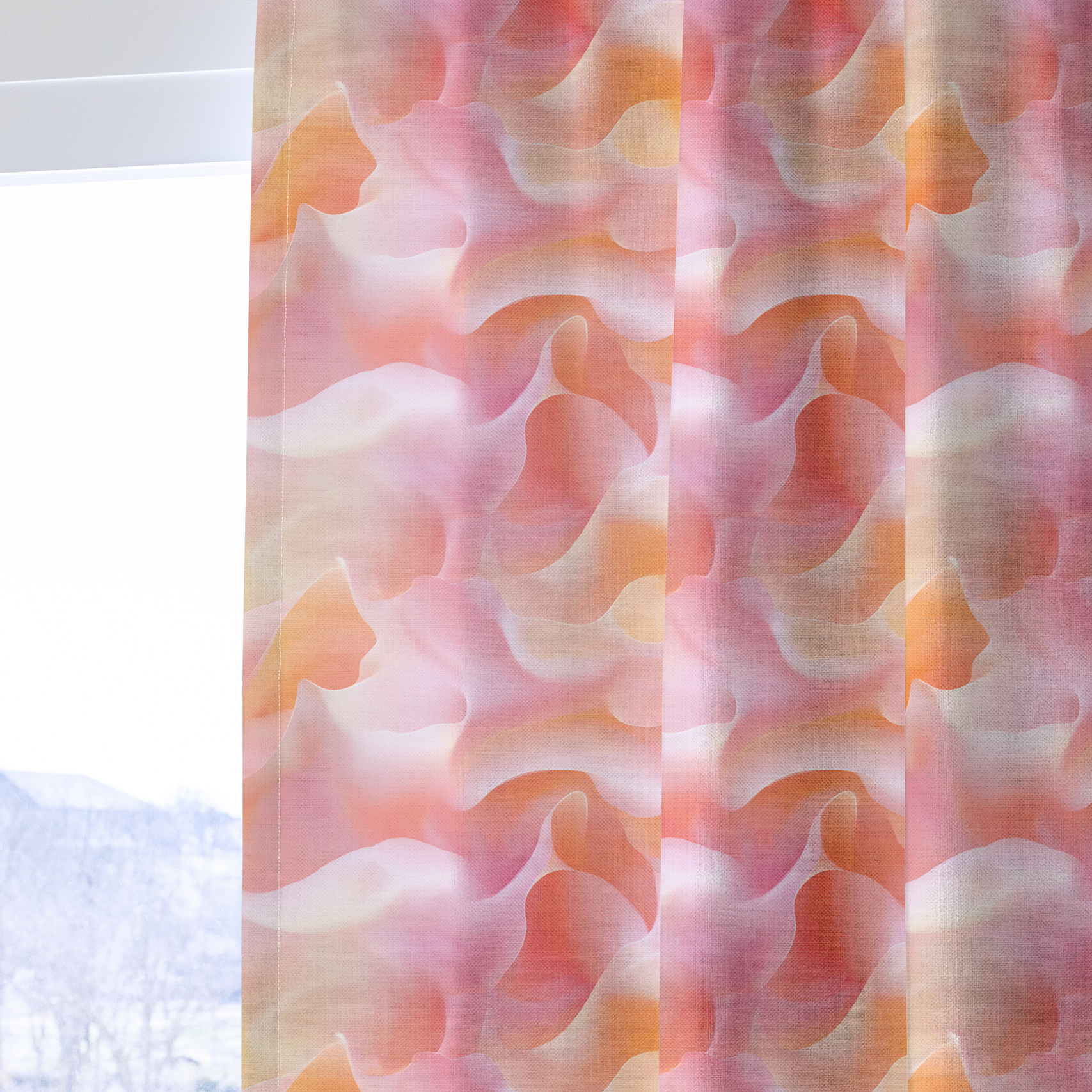 Velvet Waves - Drapery — one panel