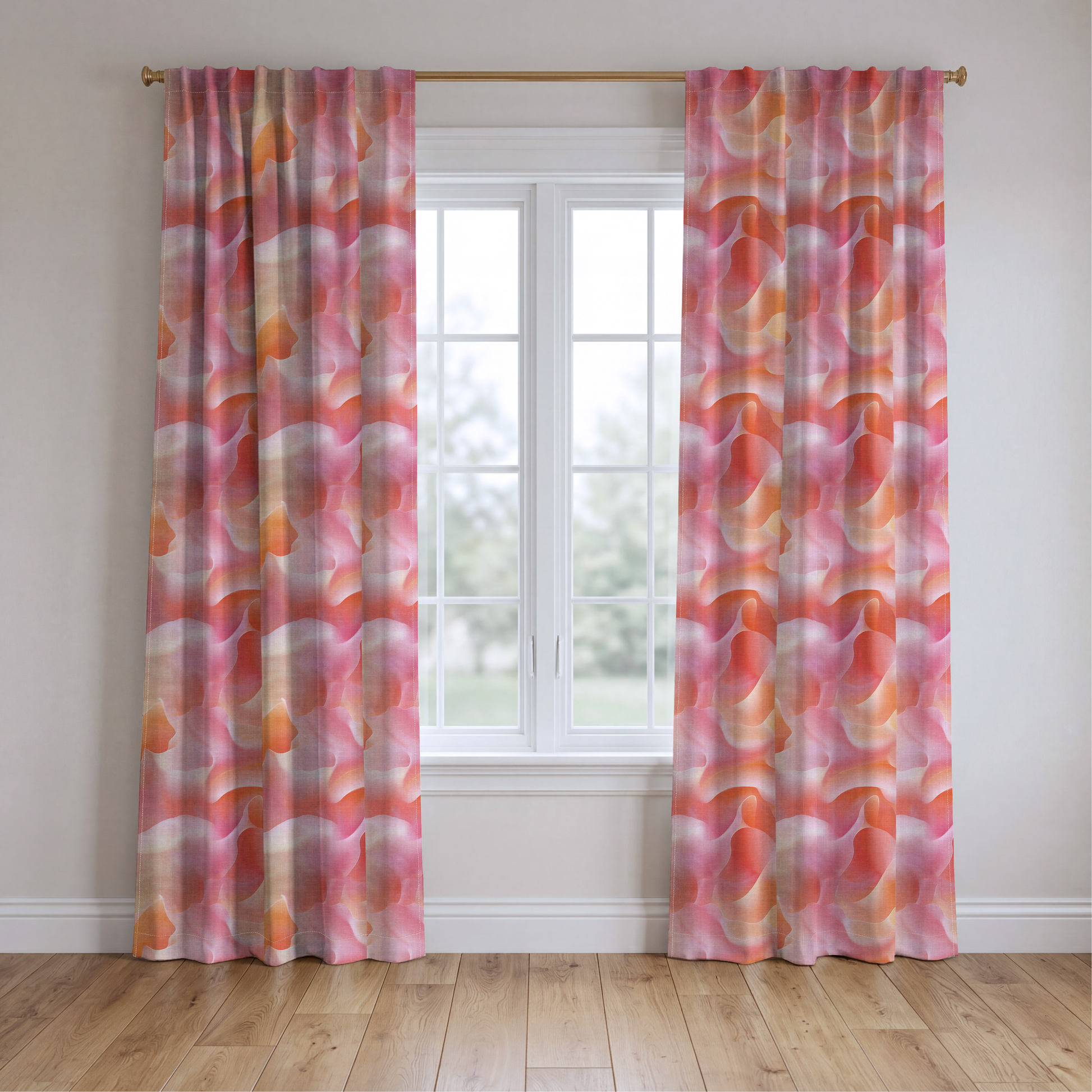 Velvet Waves - Drapery — two panels