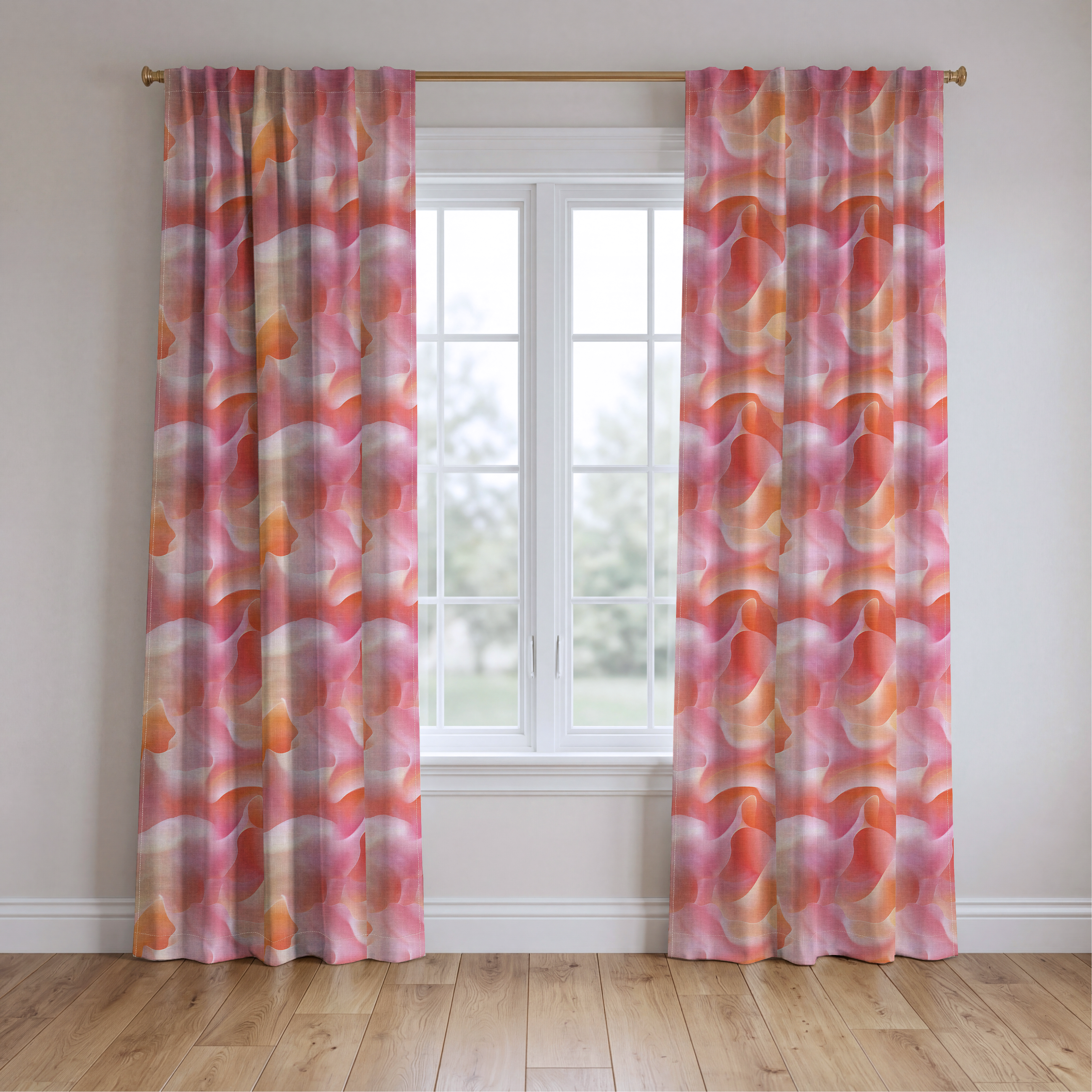 Velvet Waves - Drapery — two panels