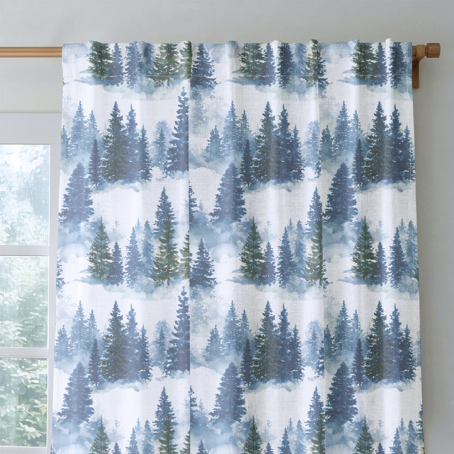 Starry Pines - Drapery — rod