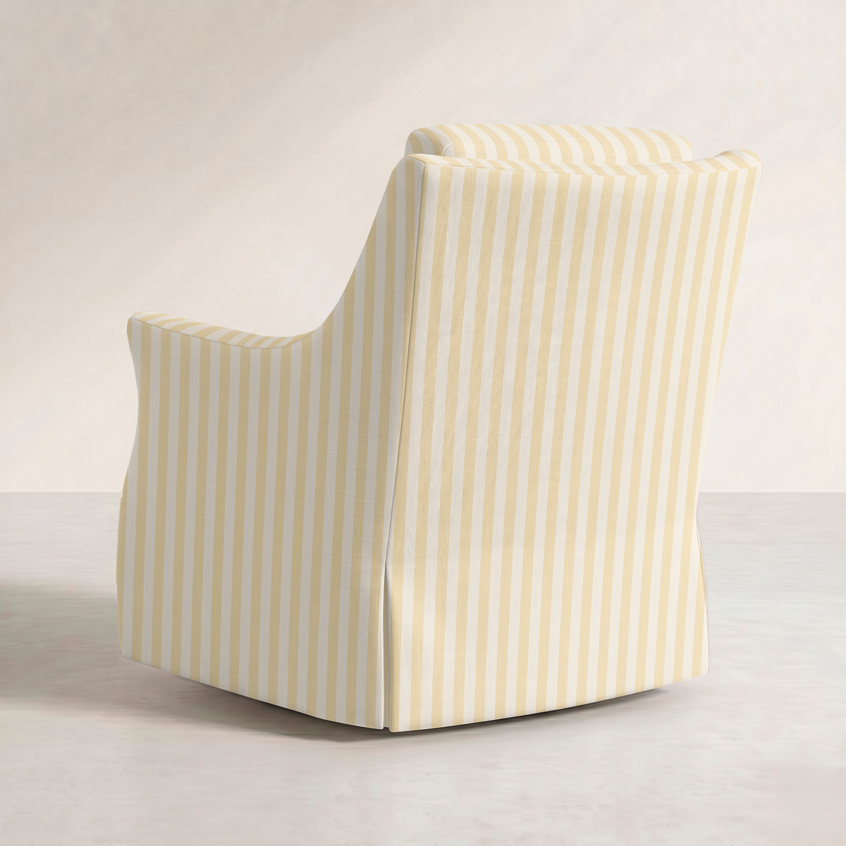The Eleanor Chair in Juliet's Garden Easter Yellow Stripe