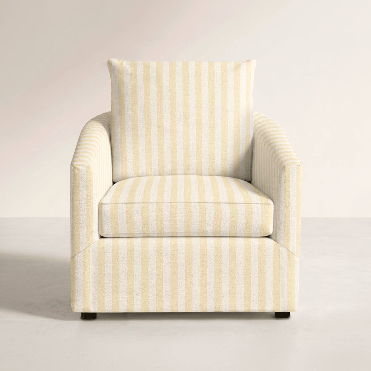 The Grace Chair in Juliet's Garden Easter Yellow Stripe - Lemon Park
