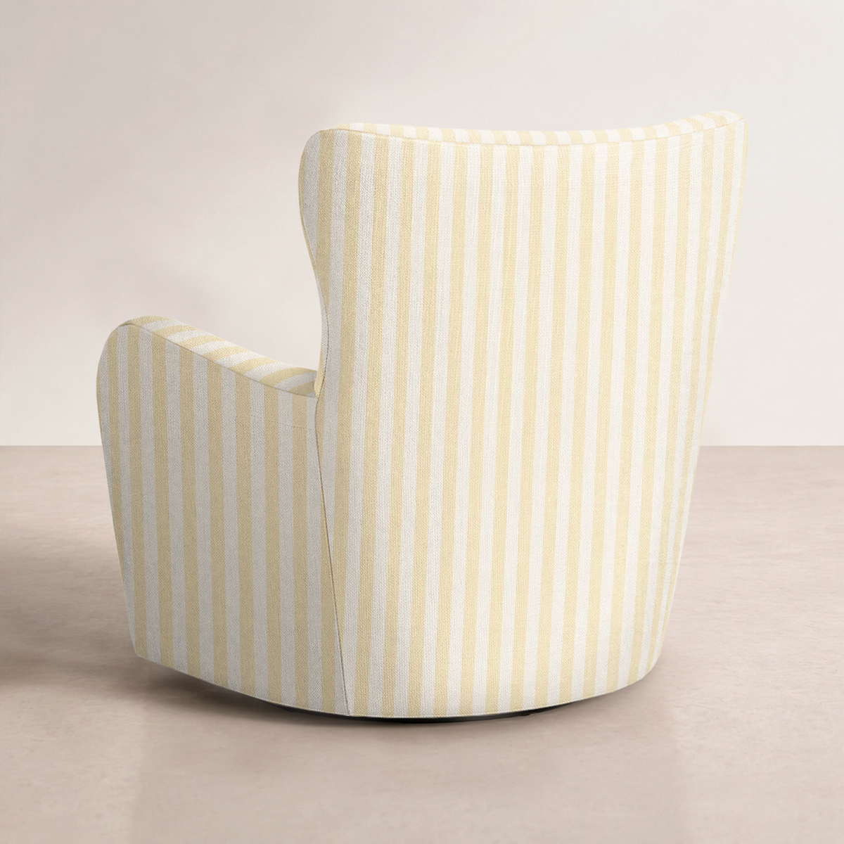 The Winston Chair in Juliet's Garden Easter Yellow Stripe