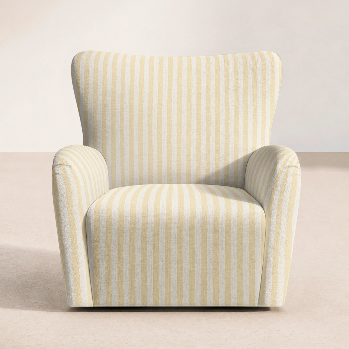 The Winston Chair in Juliet's Garden Easter Yellow Stripe