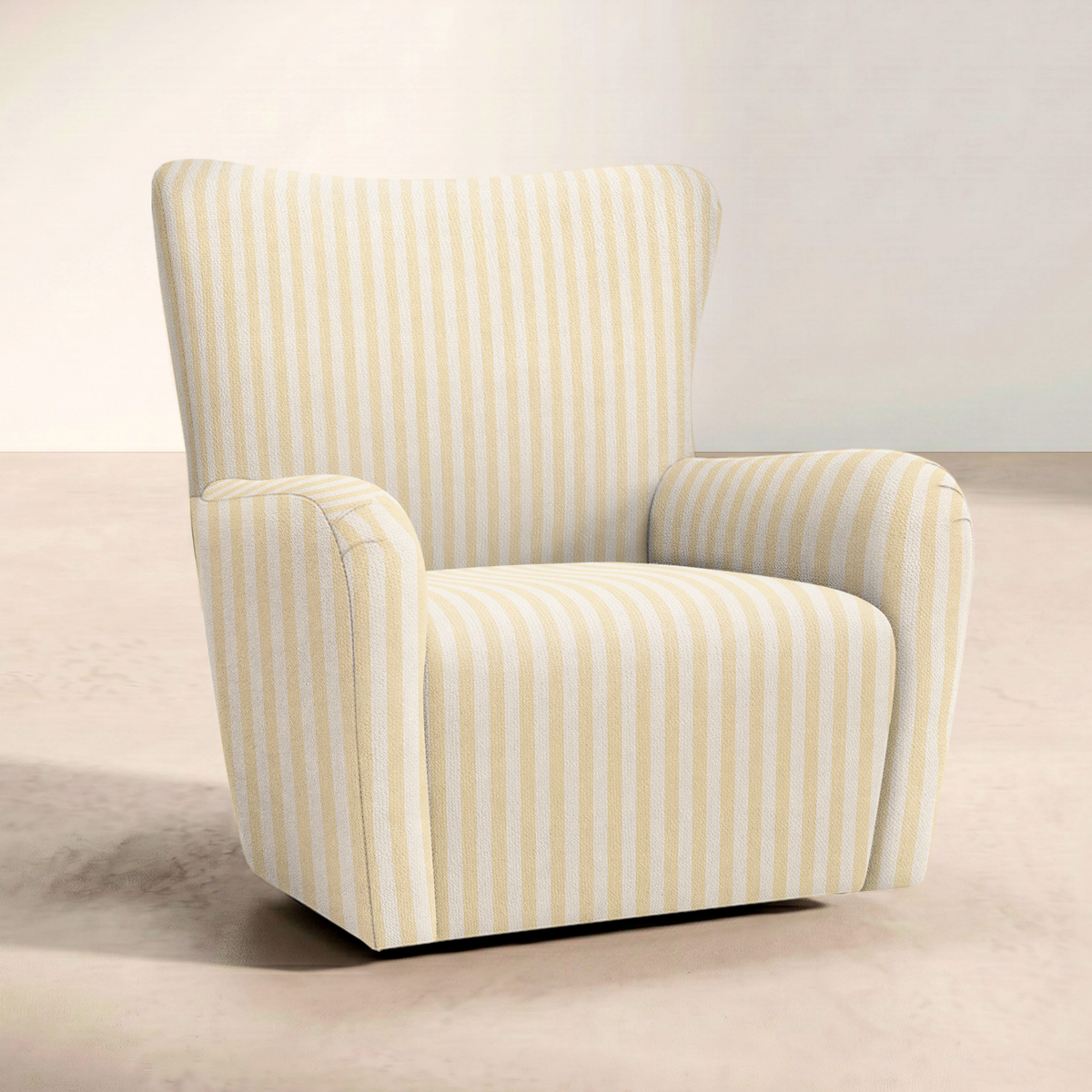 The Winston Chair in Juliet's Garden Easter Yellow Stripe