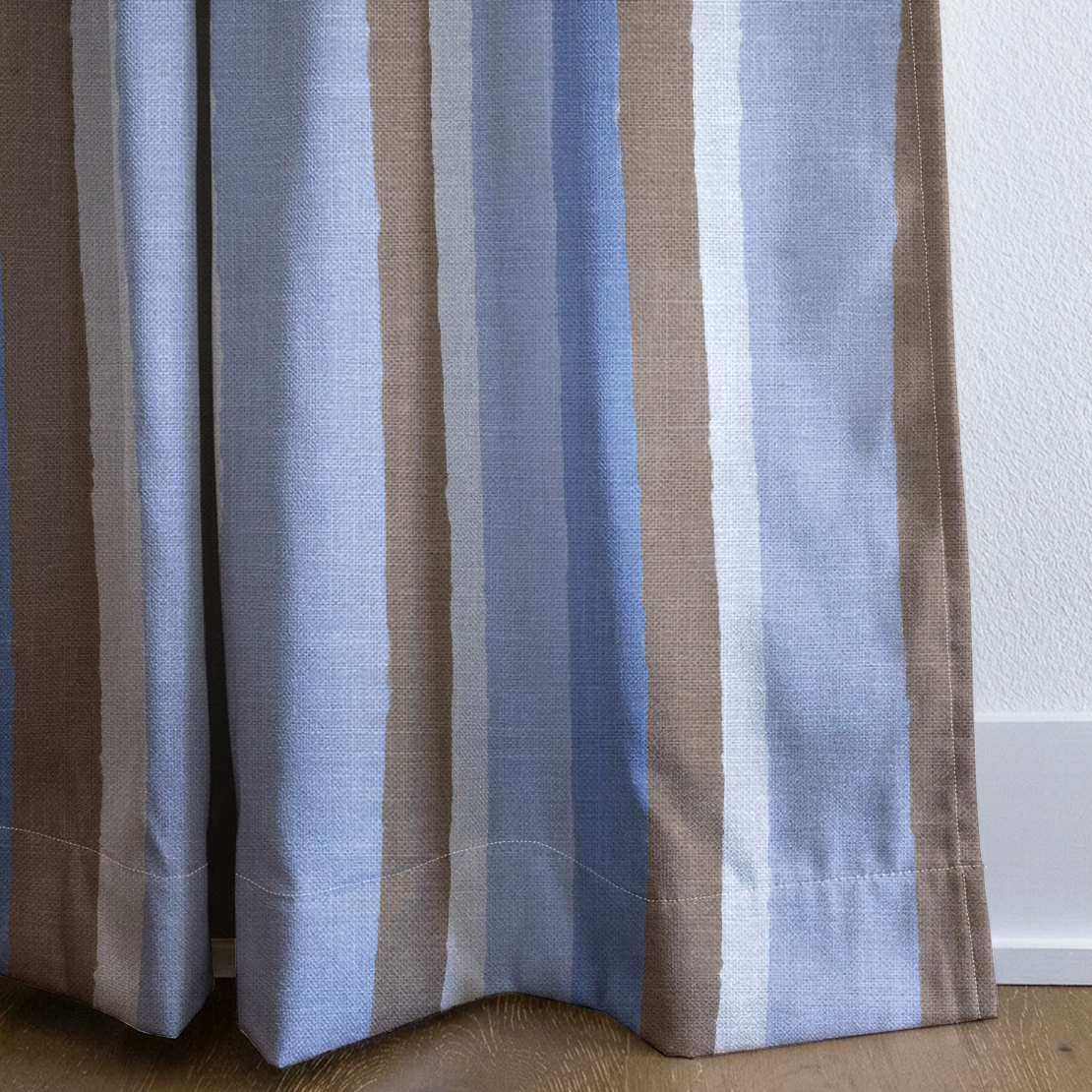 Sugar Stripe - Drapery — corner closeup