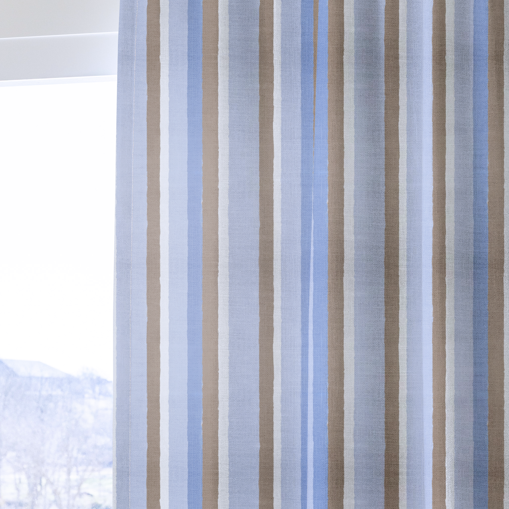 Sugar Stripe - Drapery — one panel