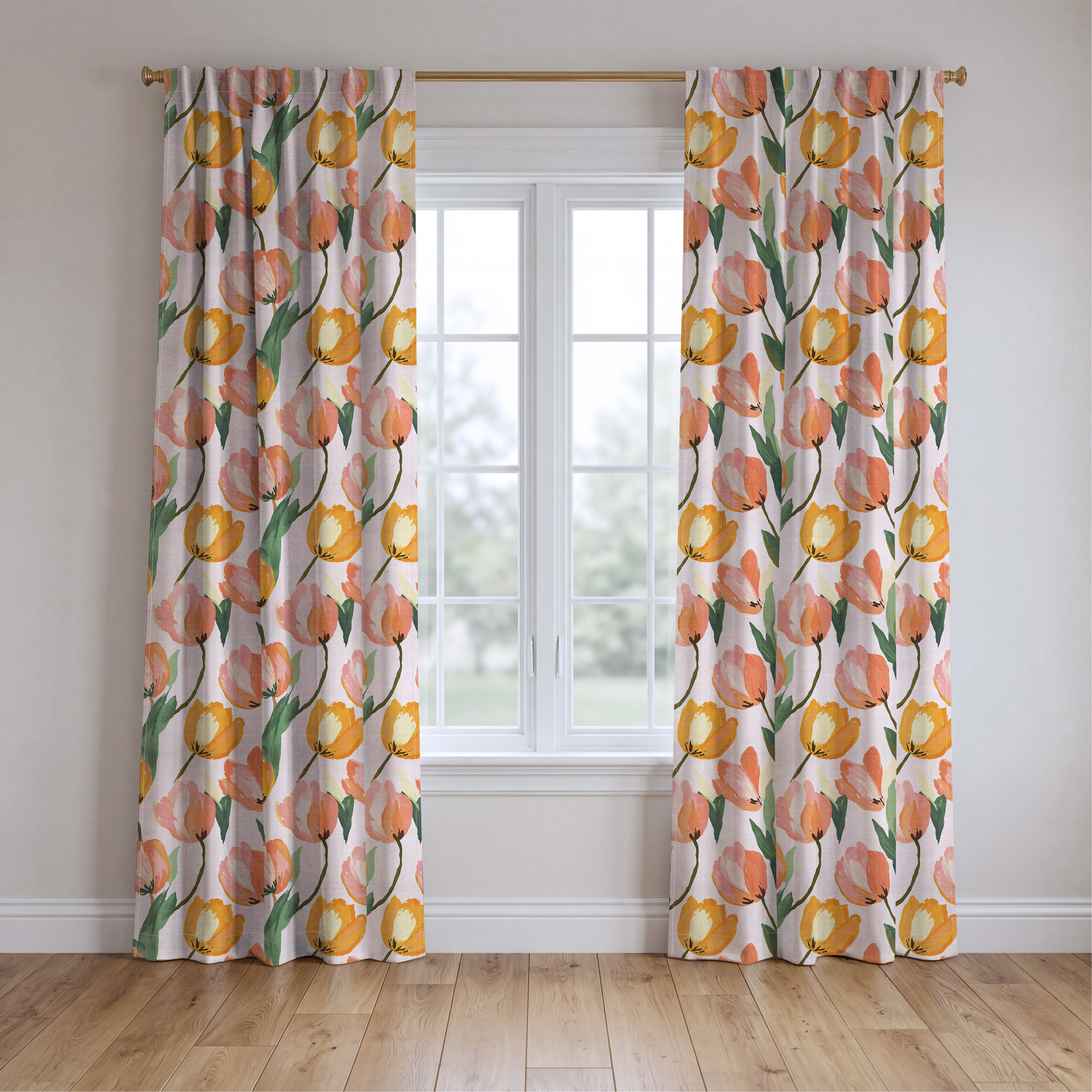 Calla - Drapery — two panels