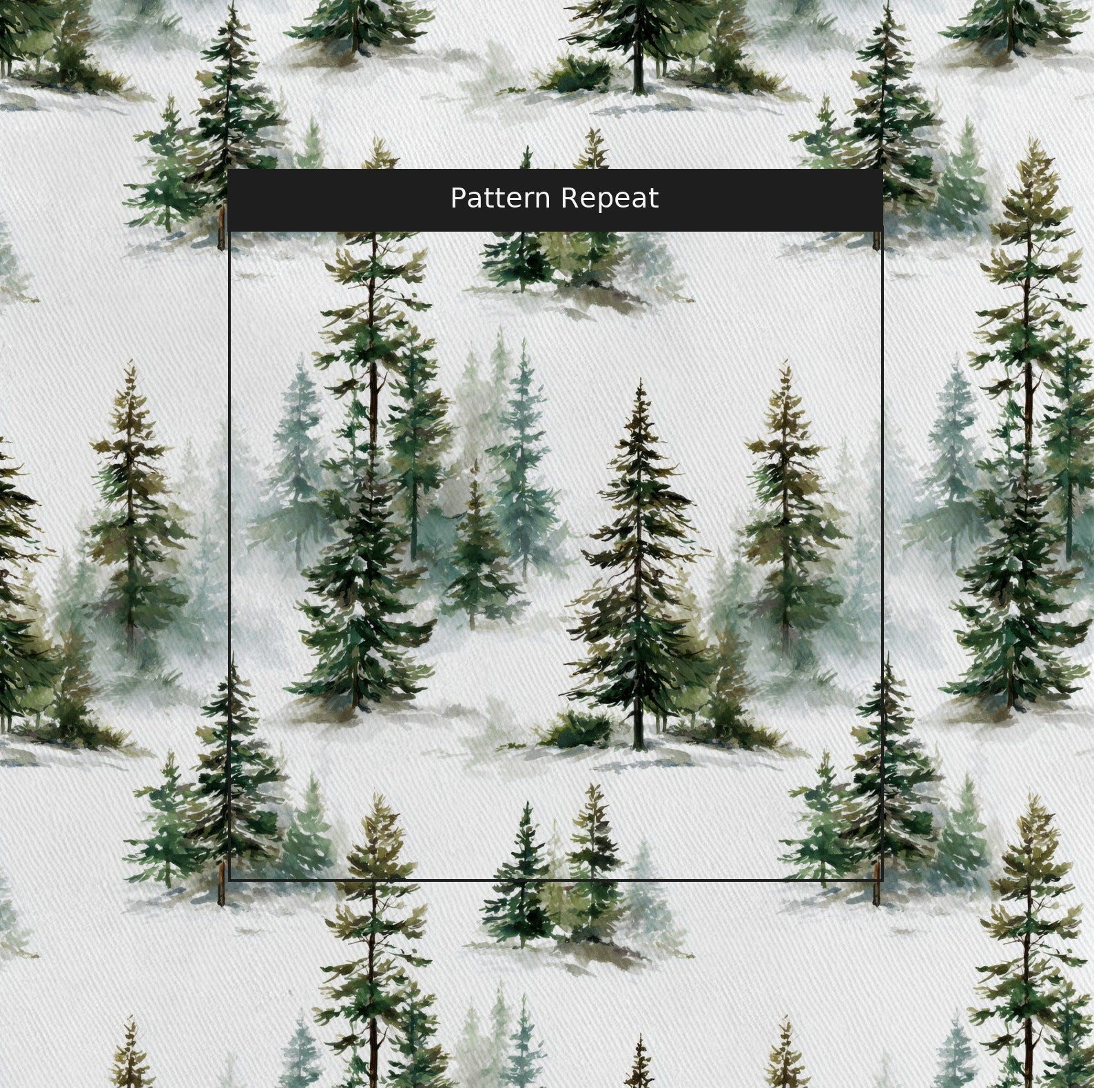 Big Bear Fabric by the Yard — pattern repeat