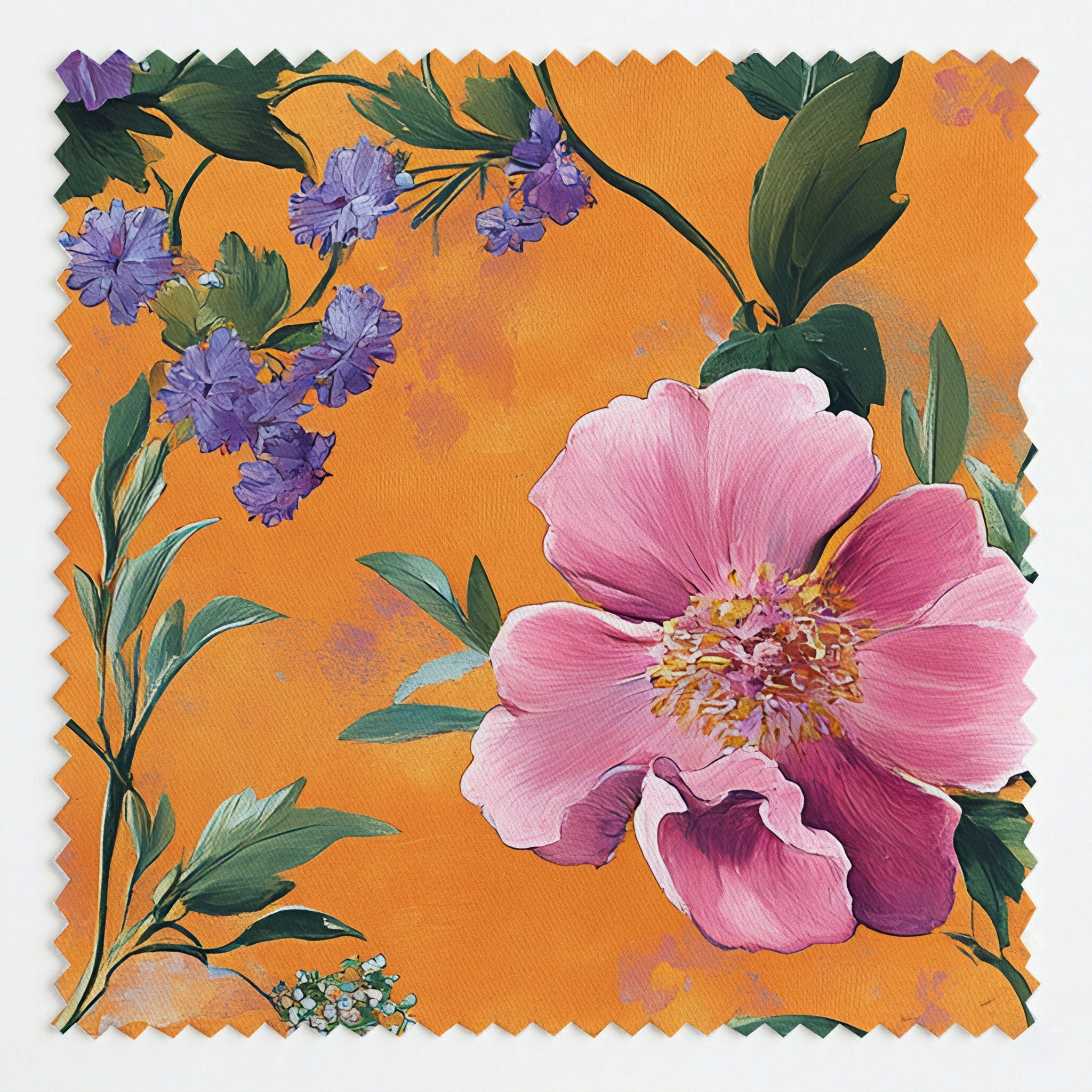 Petals & Persimmons Fabric by the Yard