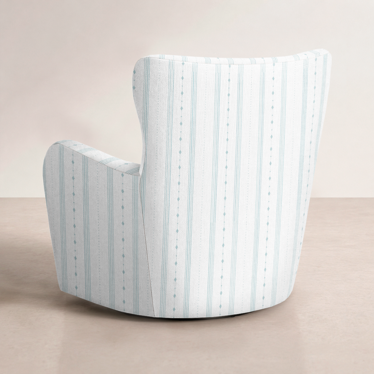 The Winston Chair in Pearl's Haven Spring Blue Stripes