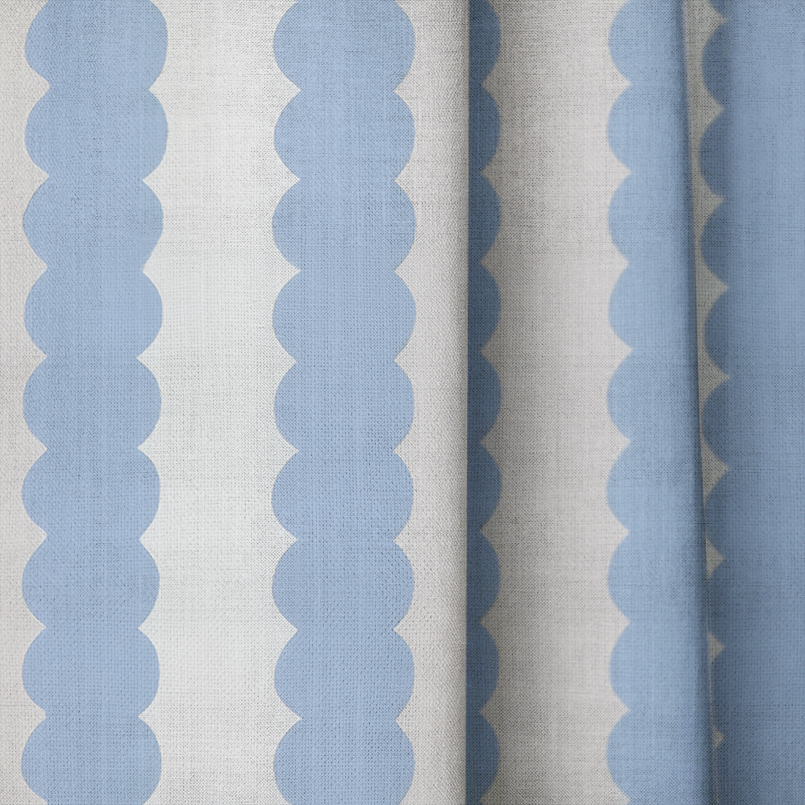 Blueberry Stripes - Drapery — close up