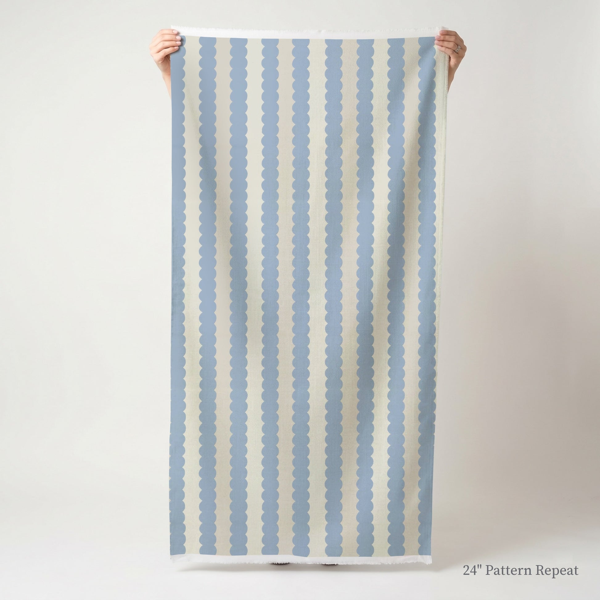 Blueberry Stripes Fabric by the Yard