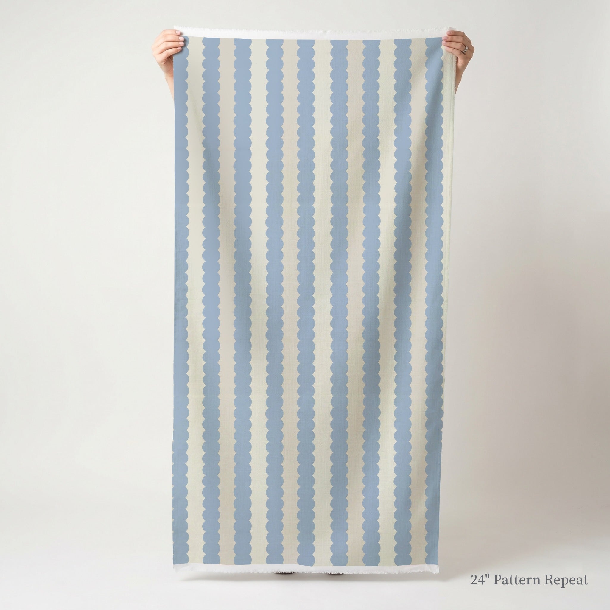 Blueberry Stripes Fabric by the Yard