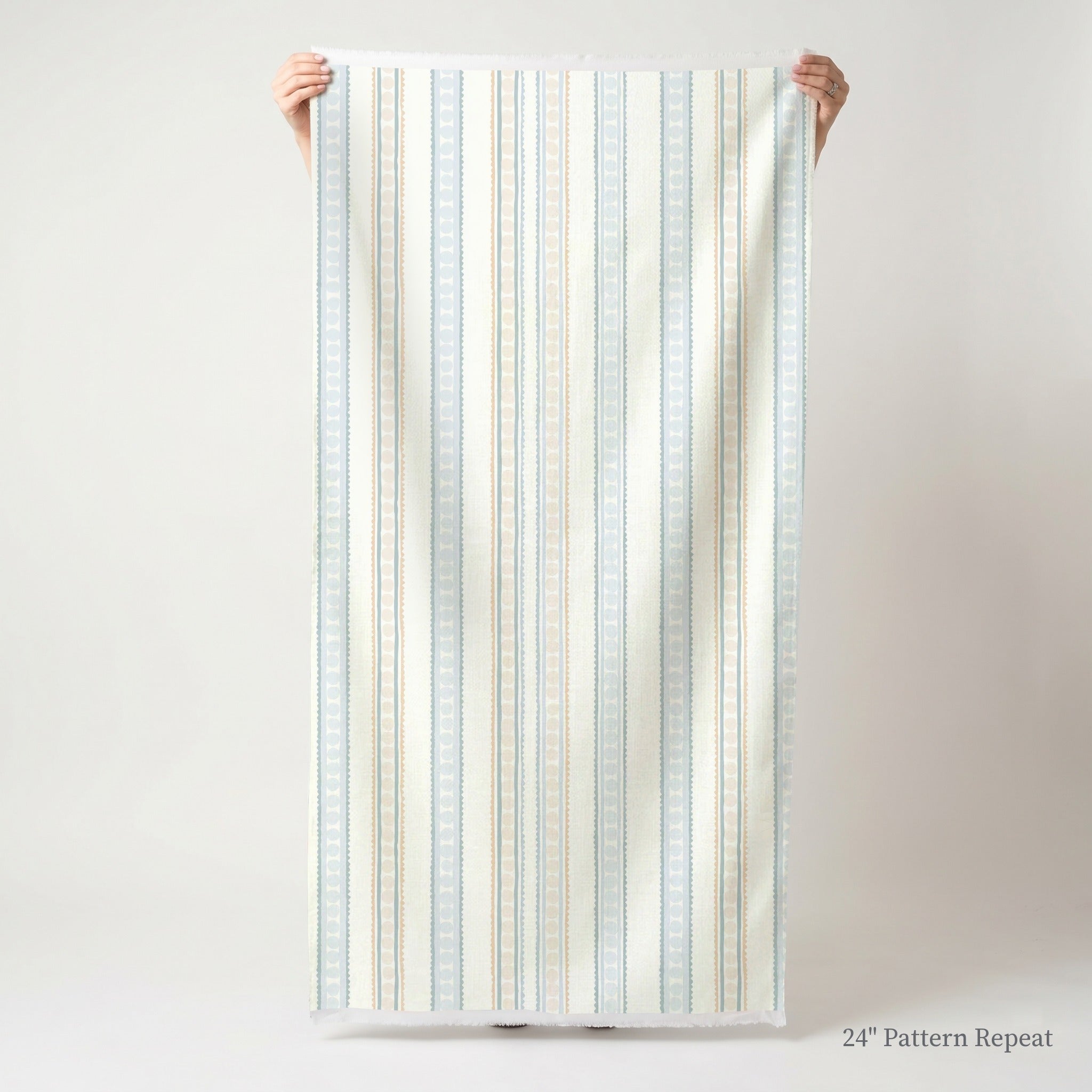 Ribbon Rows Fabric by the Yard