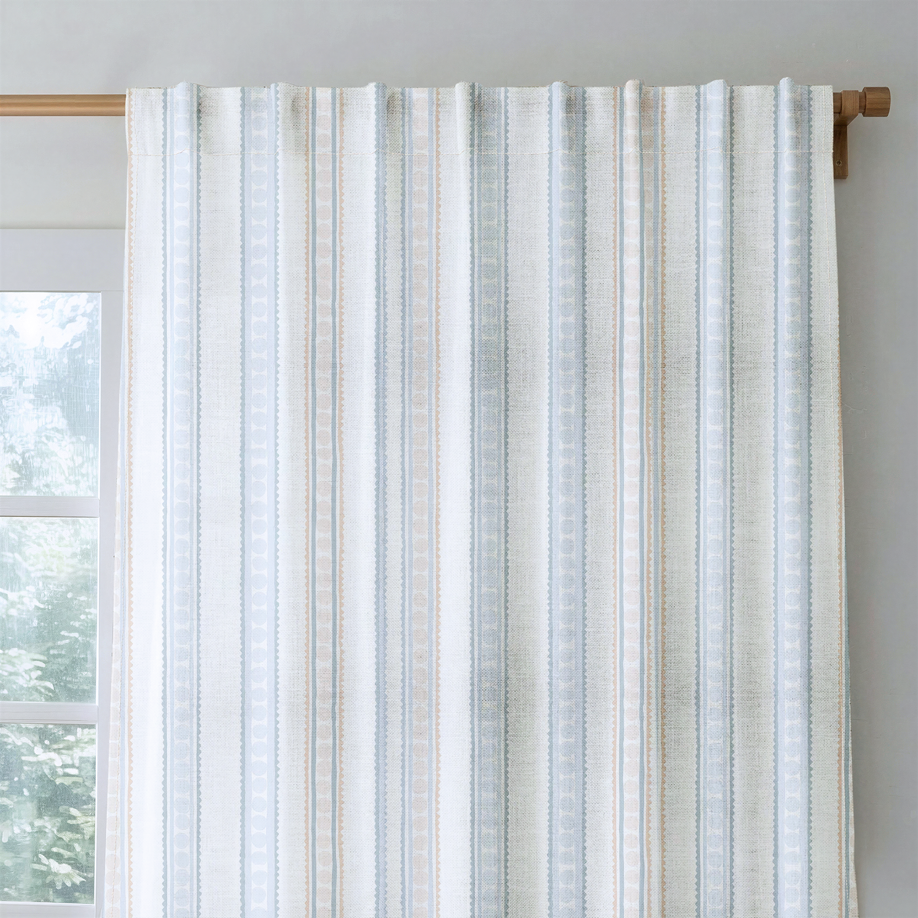 Ribbon Rows - Drapery — rod