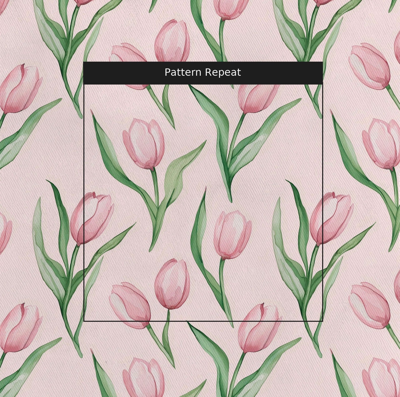Juliettes Garden Baby Pink Fabric by the Yard — pattern repeat