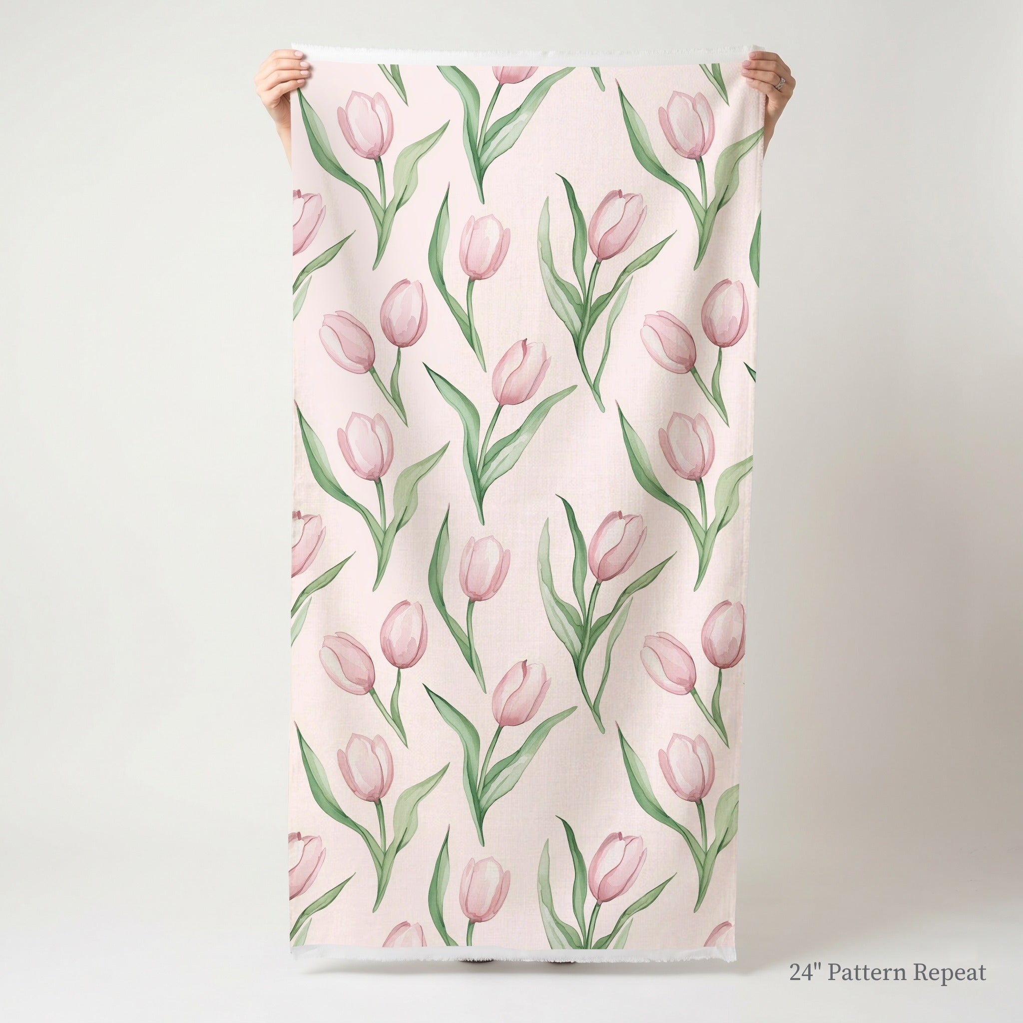 Juliettes Garden Baby Pink Fabric by the Yard