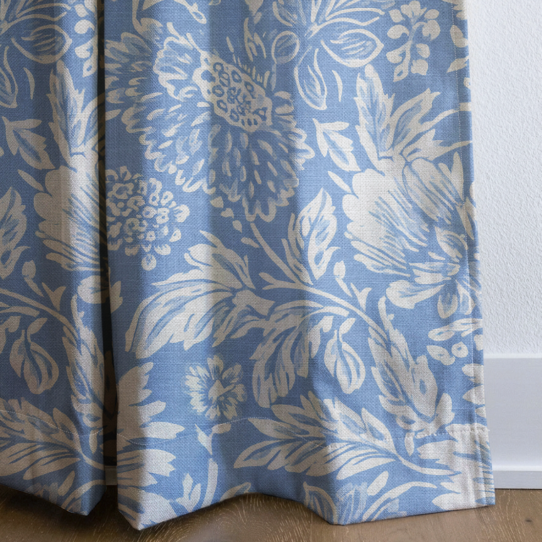 Bluewood Grove - Drapery — corner closeup