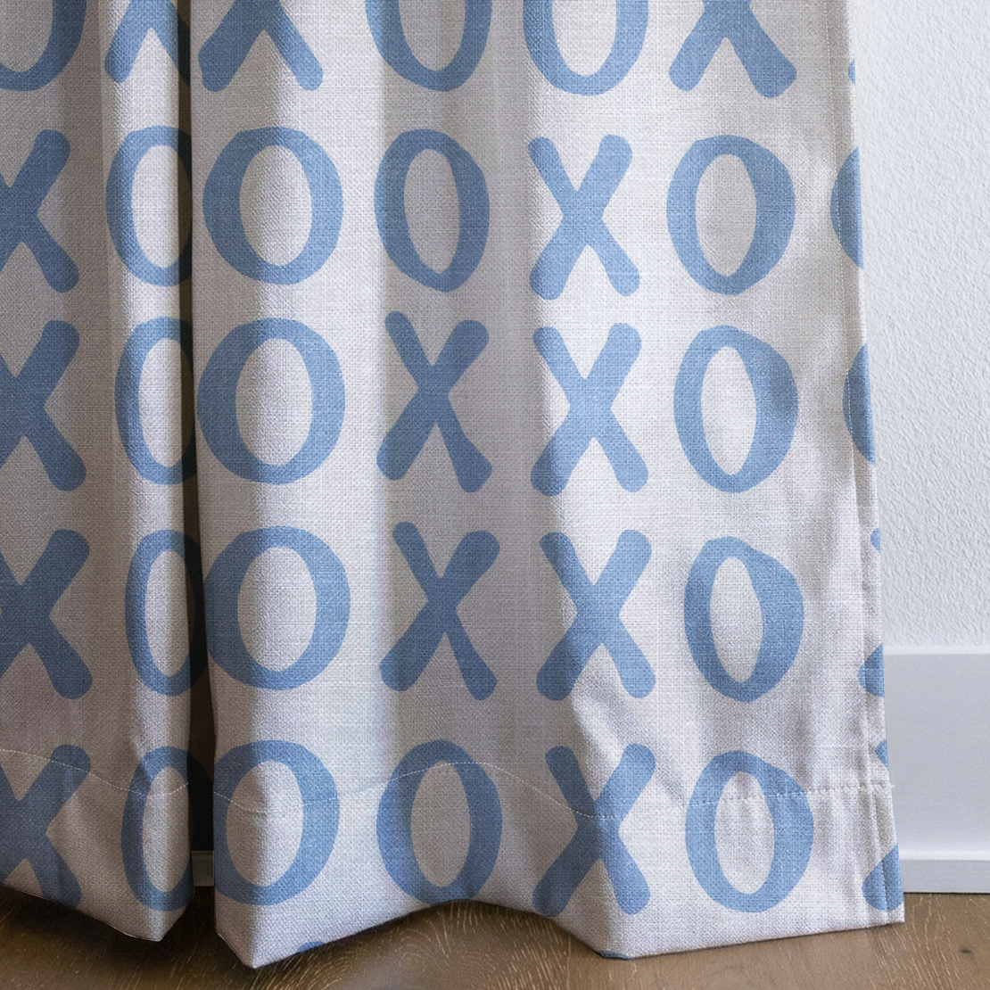 More Hugs - Drapery — corner closeup