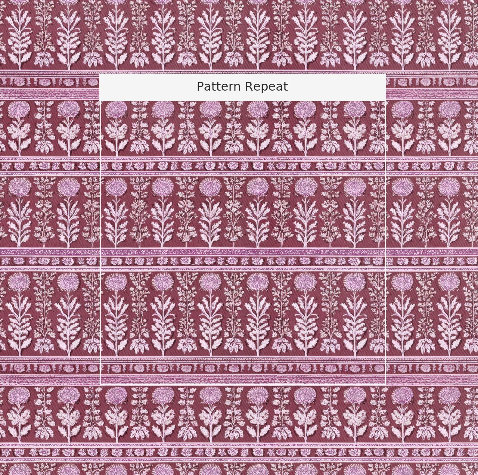 Heather on the Hill Fabric by the Yard — pattern repeat