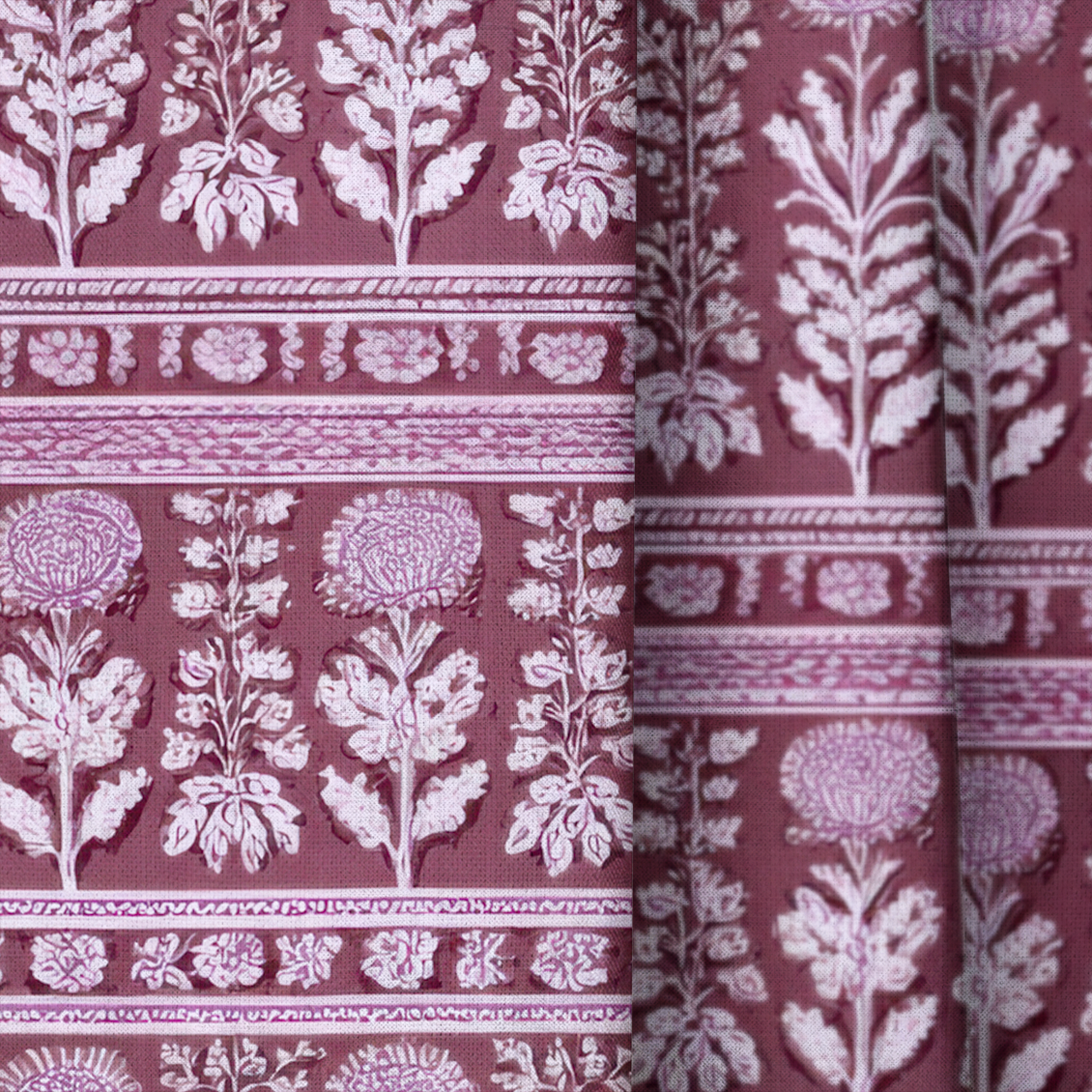 Heather on the Hill - Drapery — close up