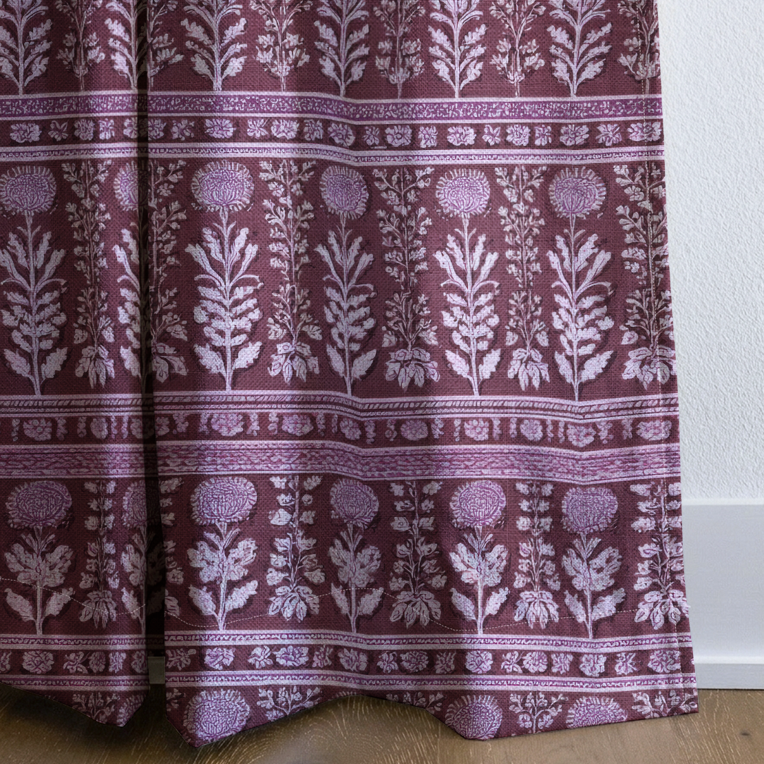Heather on the Hill - Drapery — corner closeup