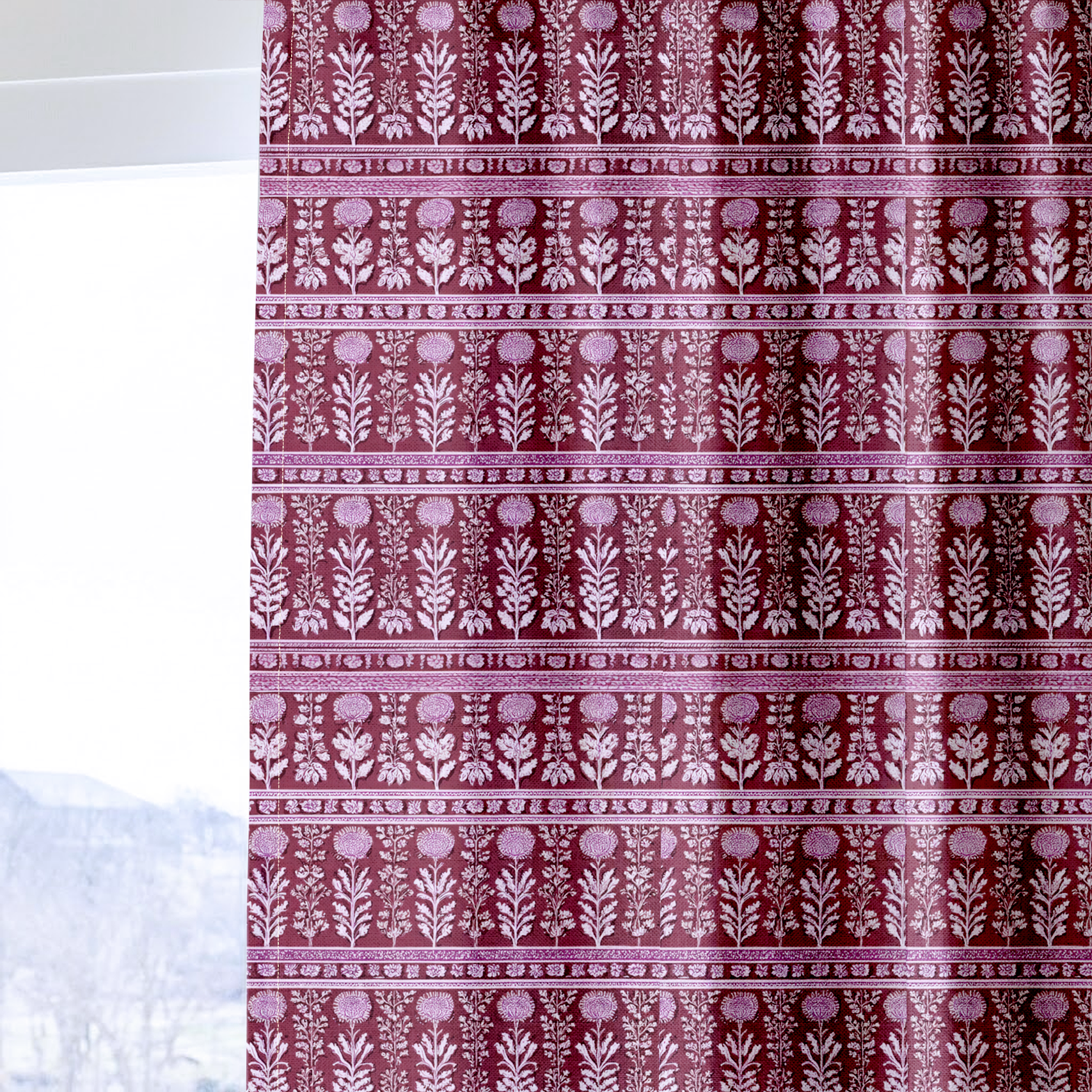 Heather on the Hill - Drapery — one panel