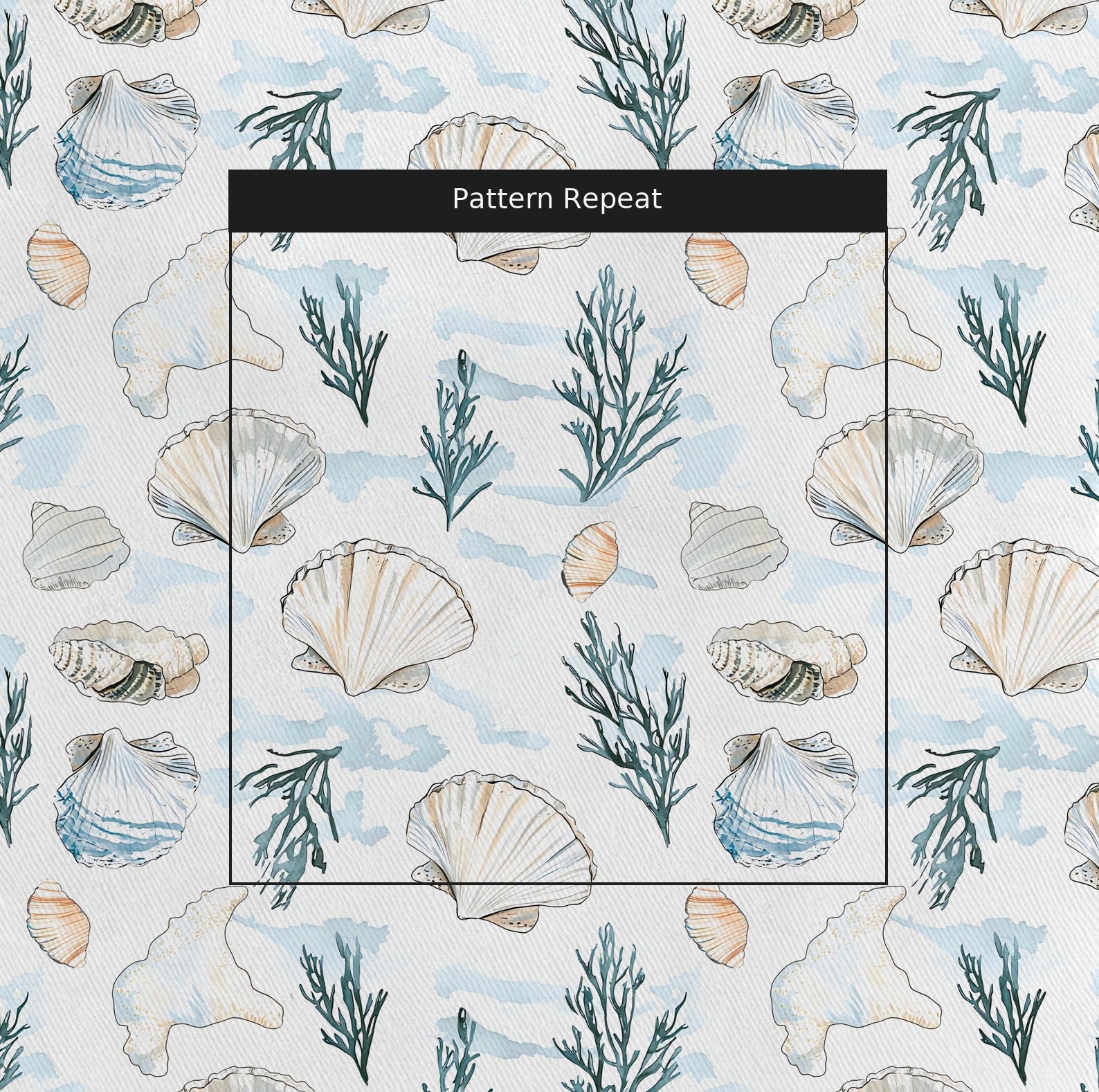 Under the Sea Fabric by the Yard — pattern repeat