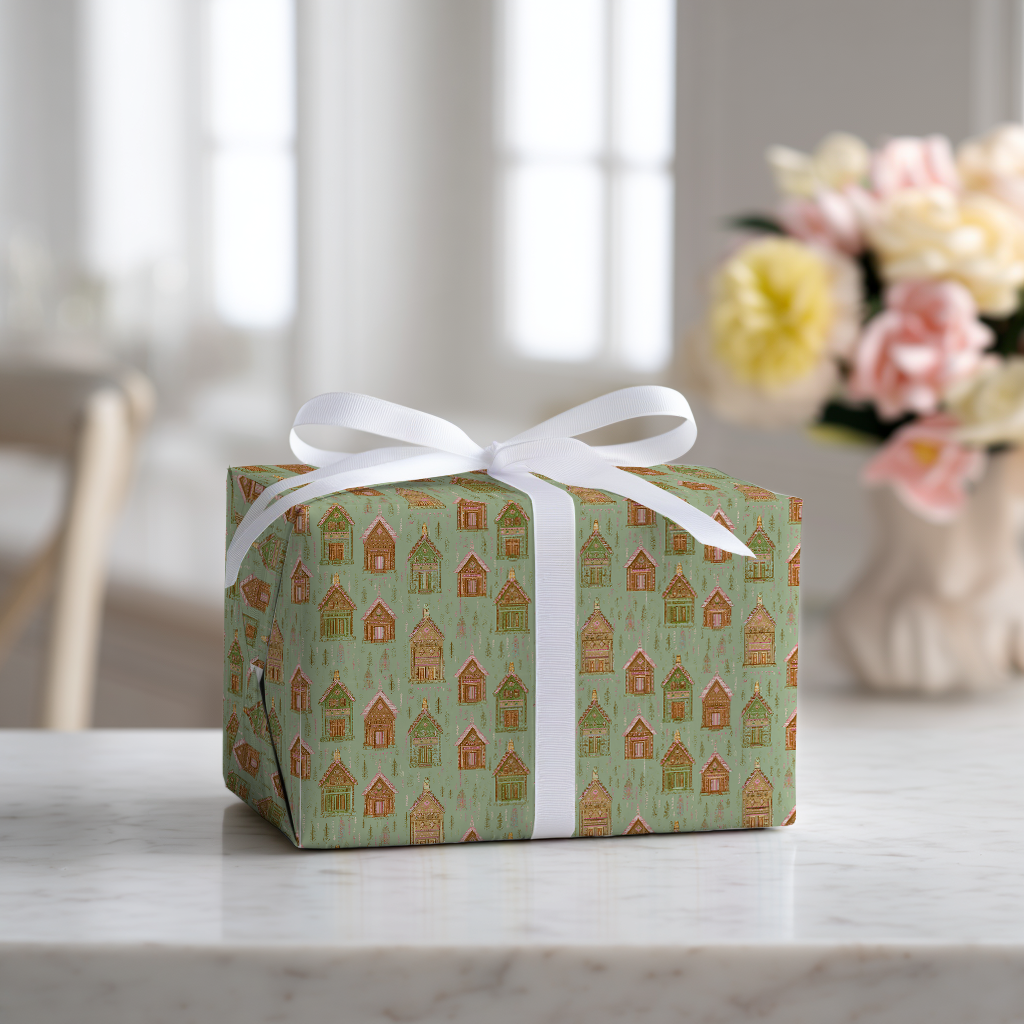 Frosted Laurel - Wrapping Paper
